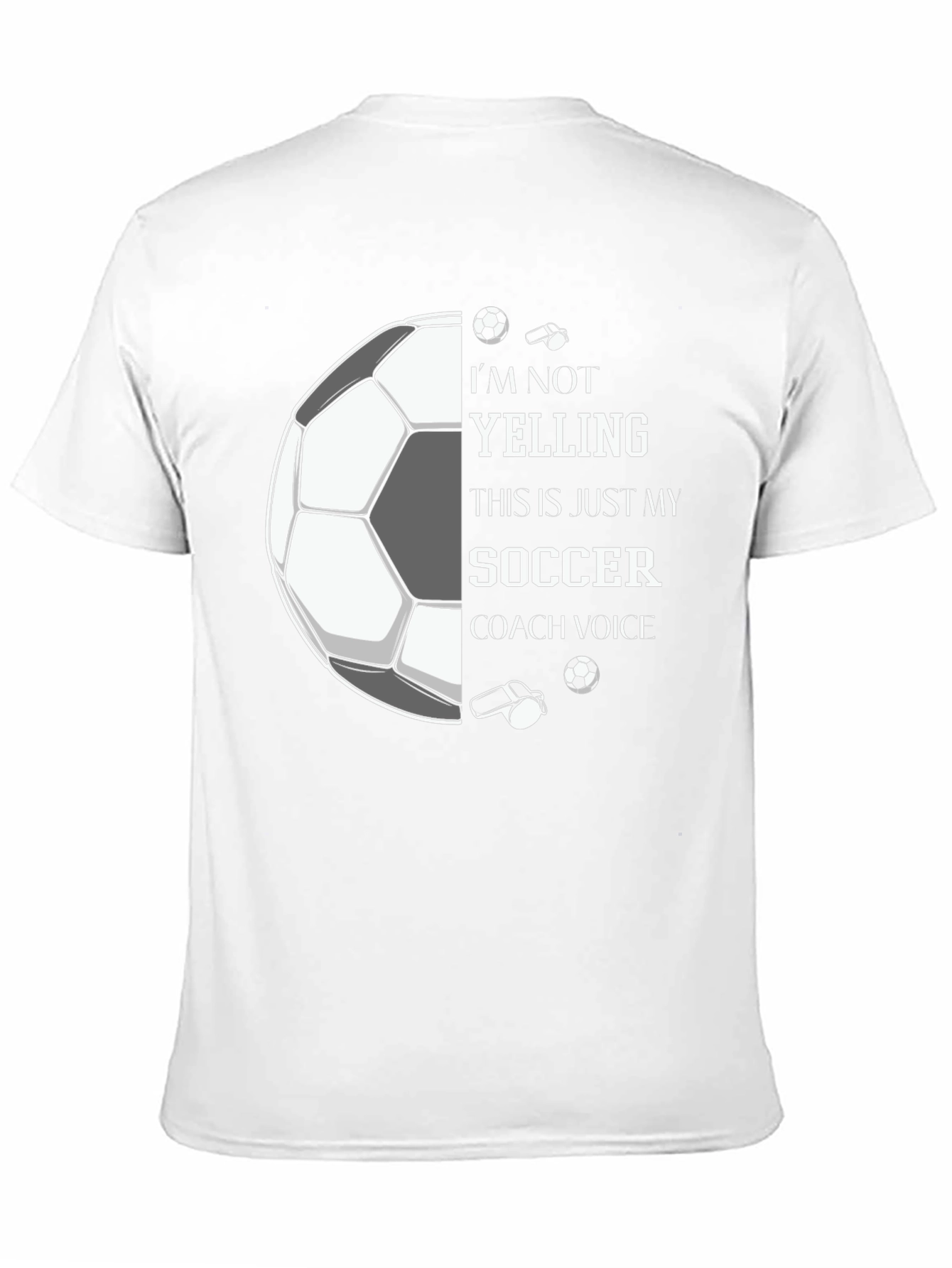 Black Soccer Coach Voice Graphic Tee view 11