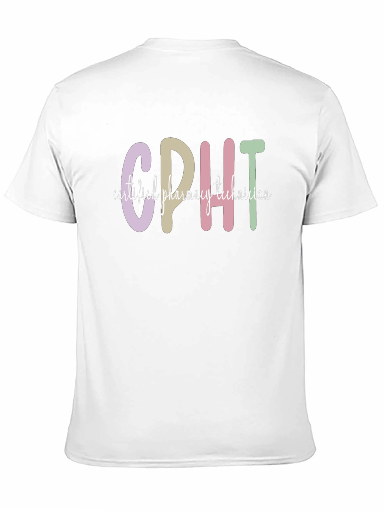 Black CPHT Certified Pharmacy Technician Graphic T-Shirt view 11