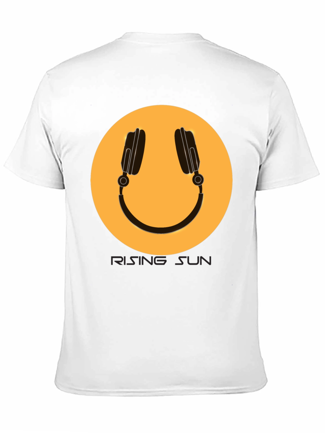 Black Headphone Graphic Tee - Rising Sun Style view 11