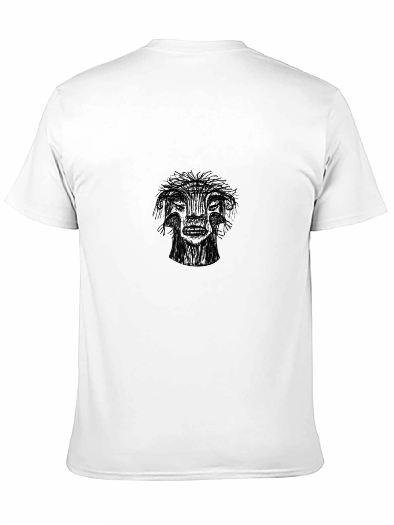 Black Unique Graphic Print Black T-Shirt view 11