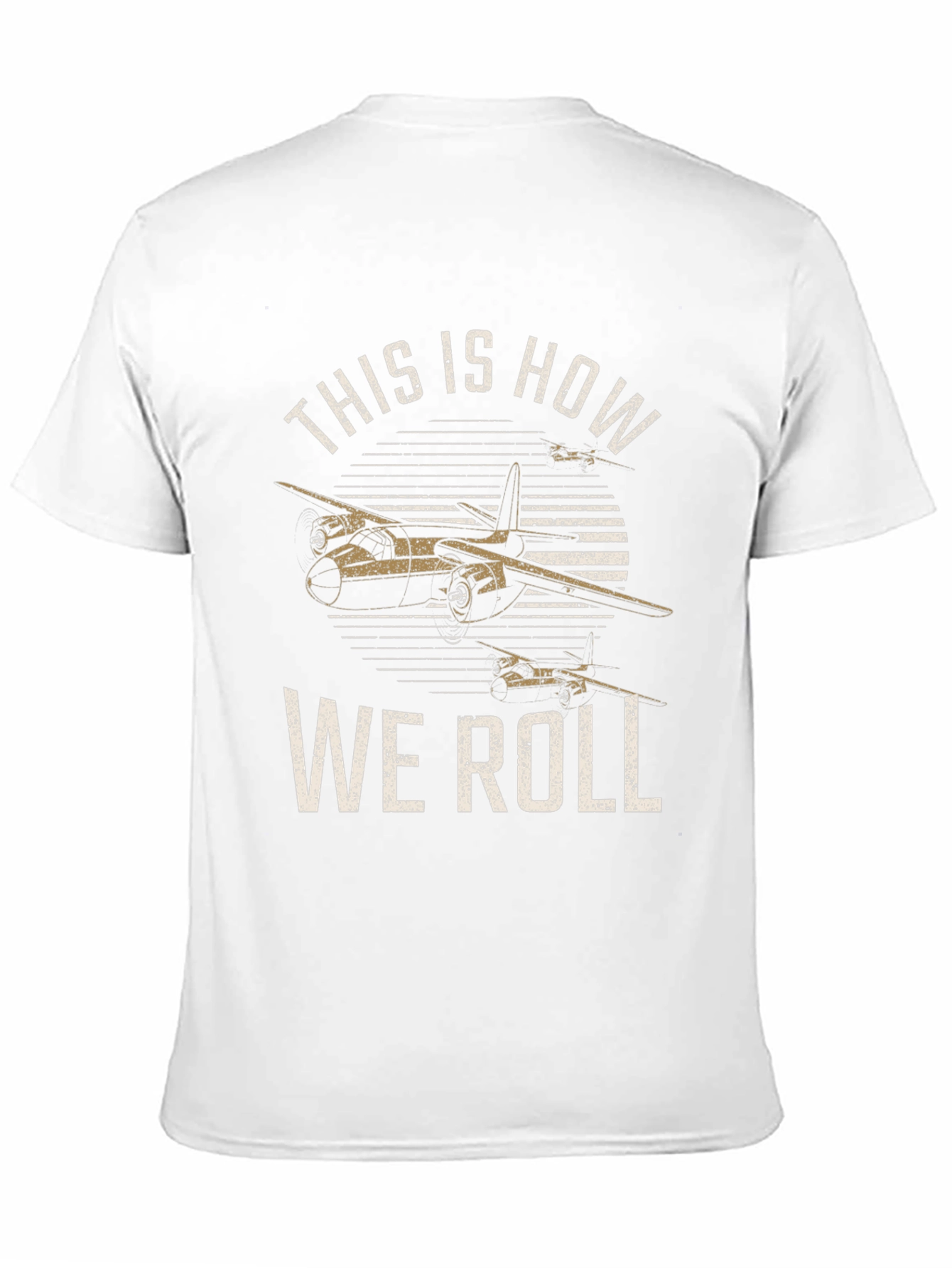 Black Vintage Airplane Graphic Tee - This Is How We Roll view 11