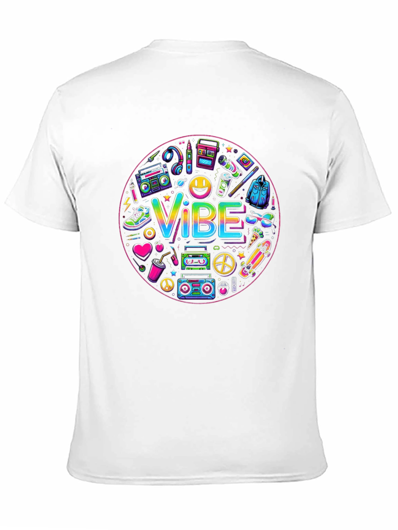 Black Retro Vibe Graphic T-Shirt - Black view 11