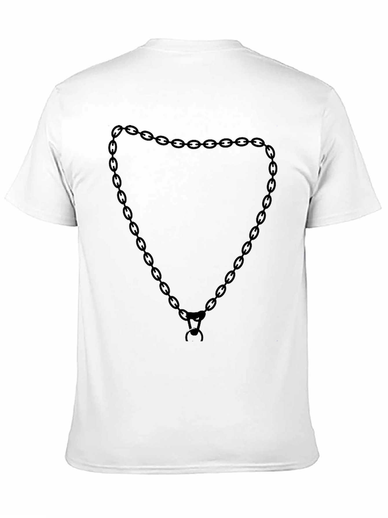 Black Black Chain Heart Graphic Tee - Casual Style view 11