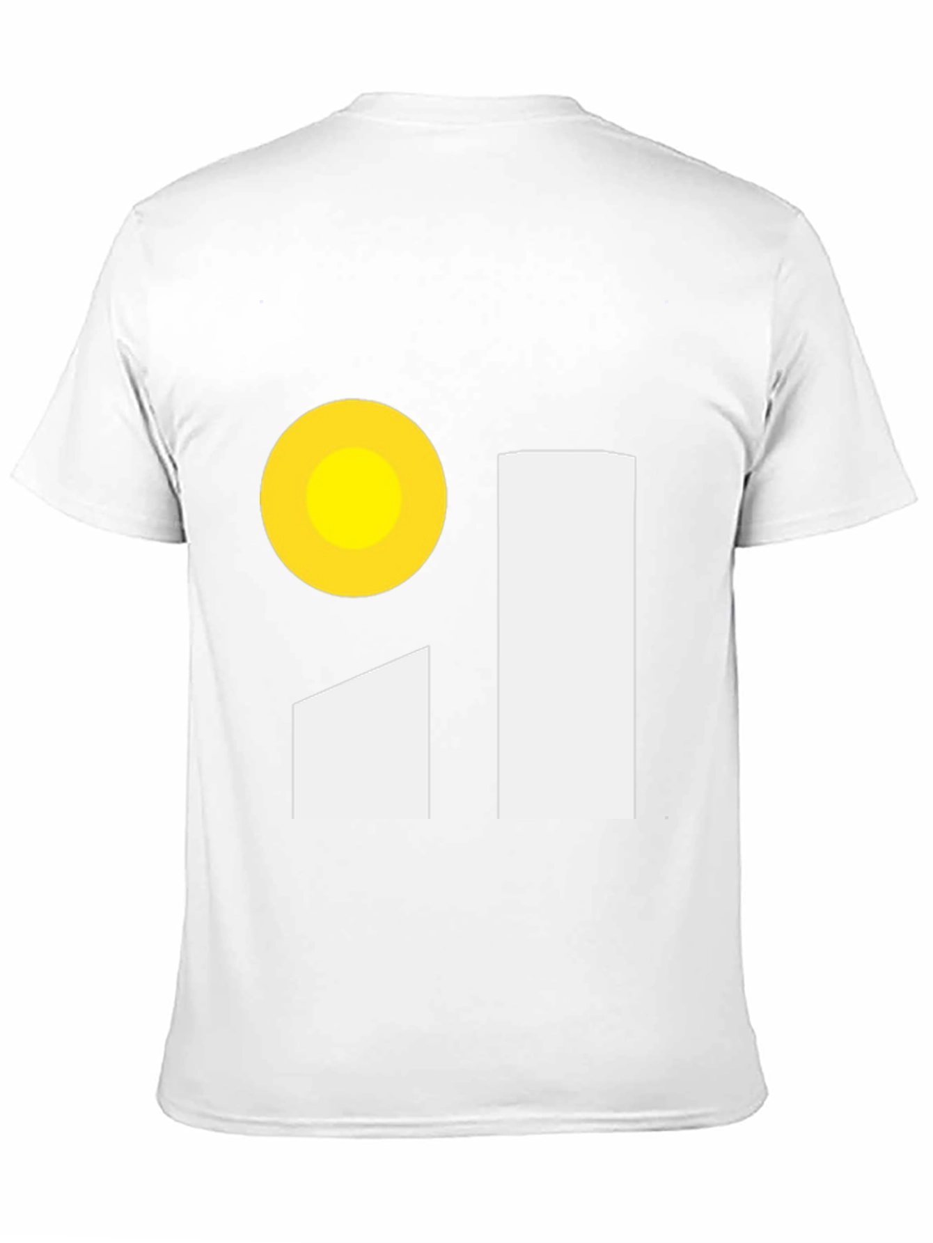 Black Minimalist Graphic Tee - Sun and Bars Design view 11