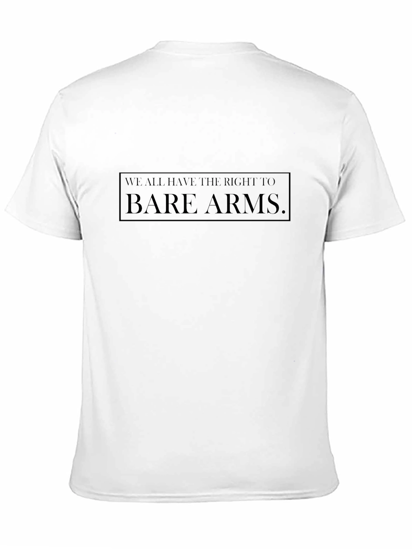 Black Bare Arms Statement T-Shirt - Black view 11