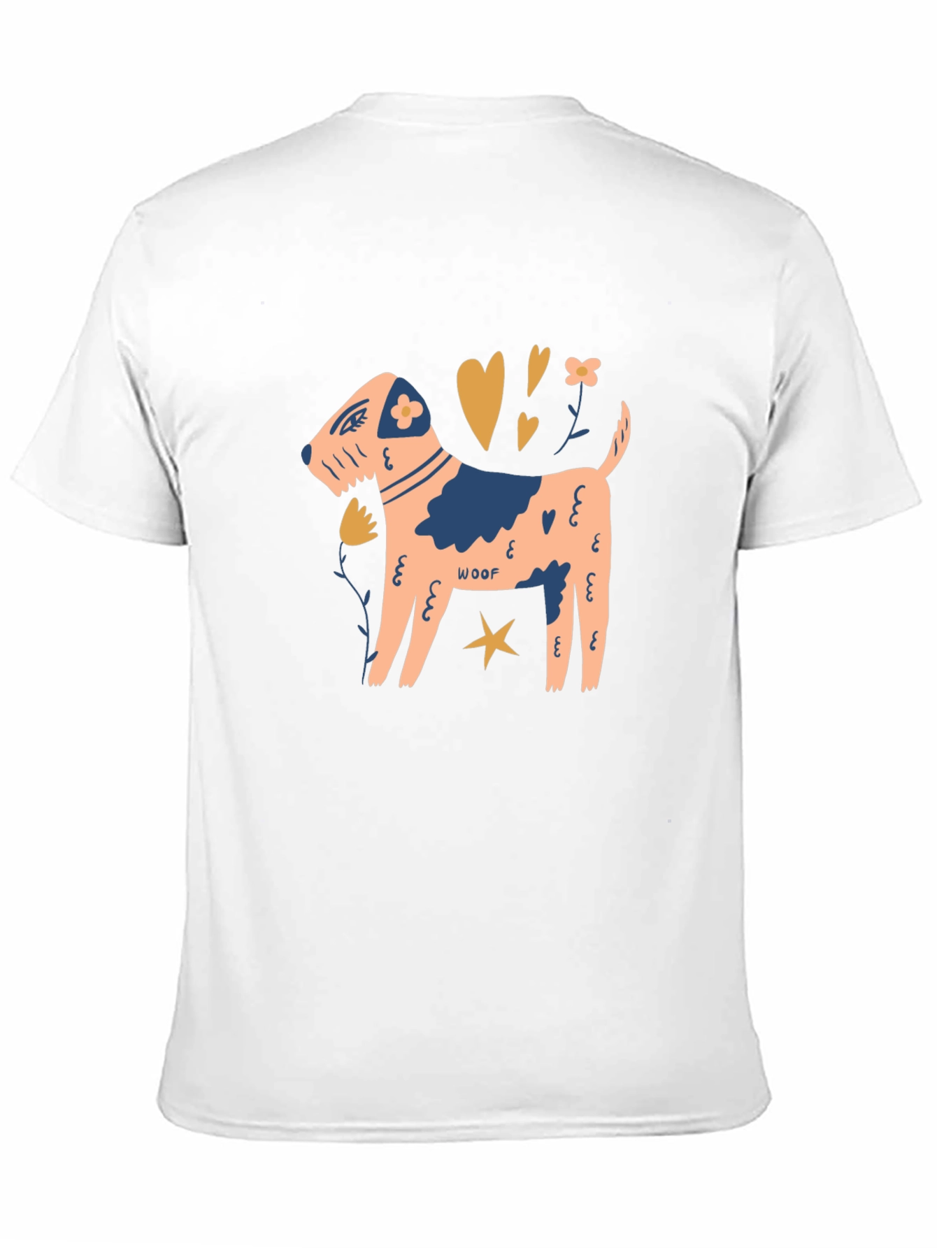 Black Woof Dog Graphic Tee - Stylish Cotton Blend view 11