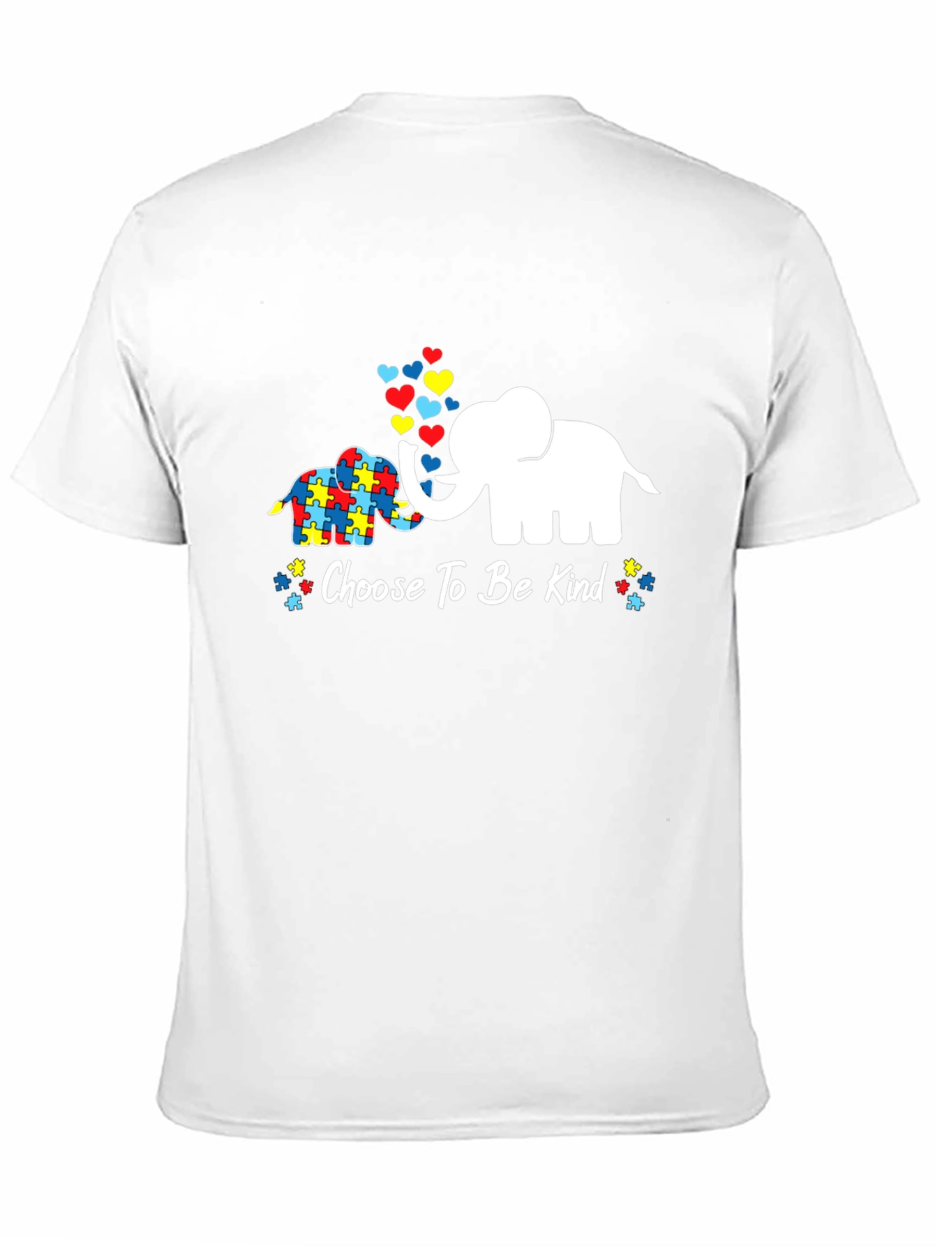 Black Choose To Be Kind Autism Awareness T-Shirt view 11
