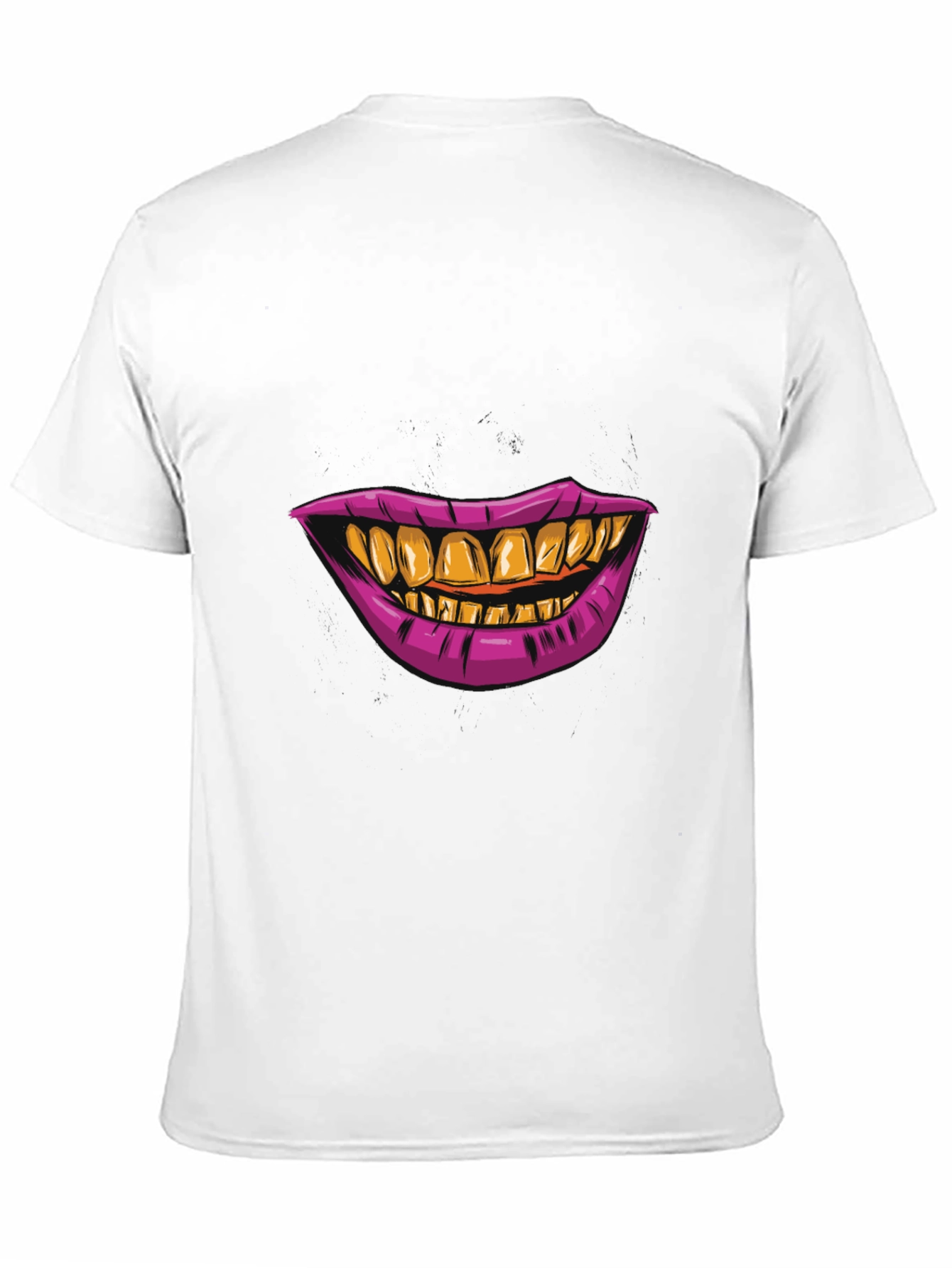 Black Grillz Smile Graphic Tee - Bold Black T-Shirt view 11