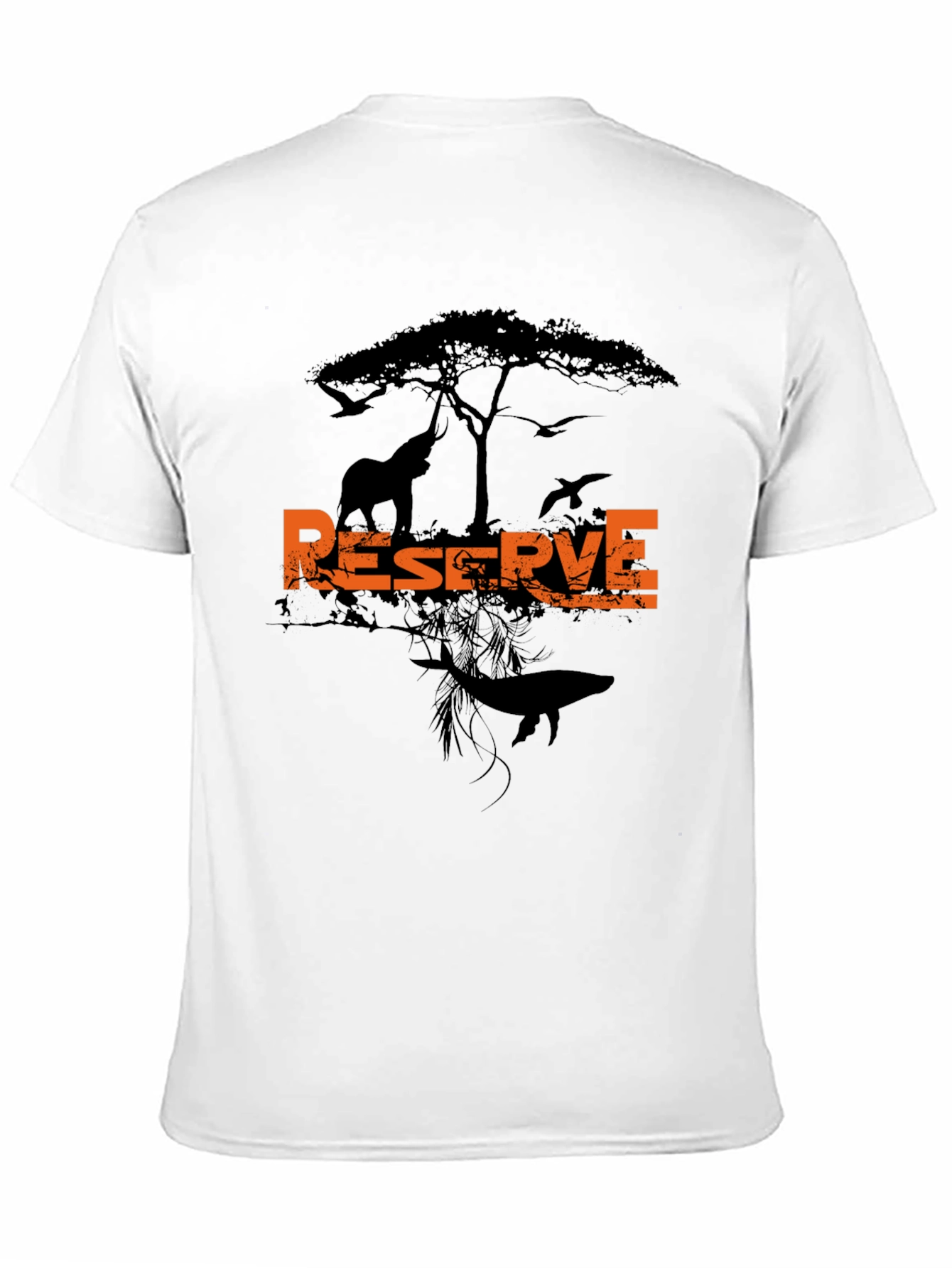 Black Wildlife Reserve Graphic Tee - Men's Black T-Shirt view 11