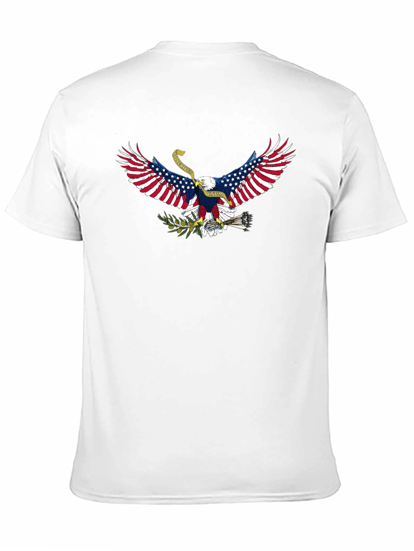 Black Patriotic Eagle Graphic T-Shirt view 11