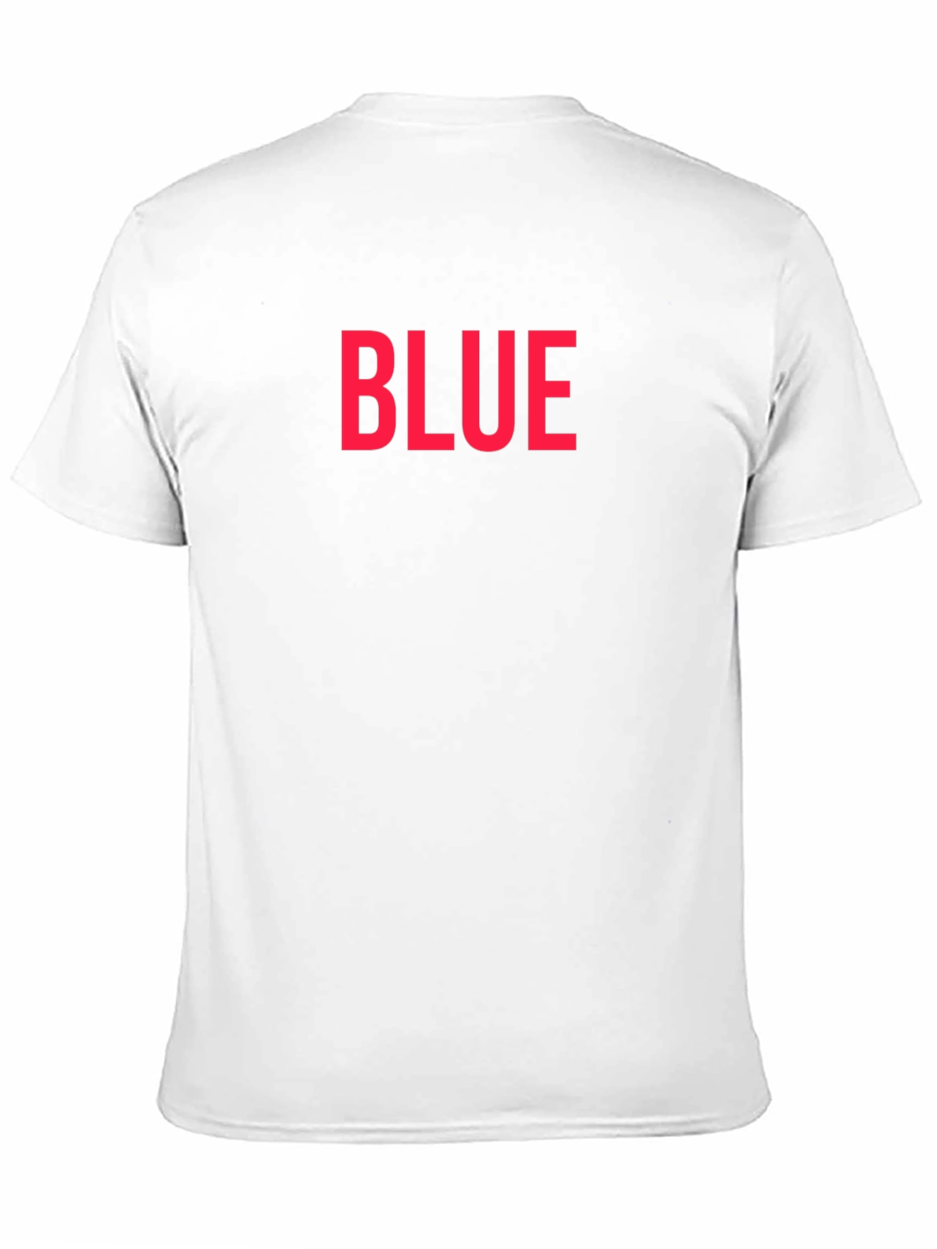 Black BLUE Bold Text Graphic Black T-Shirt view 11