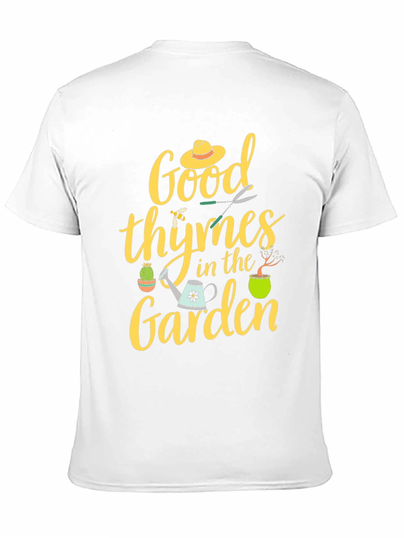Black Good Thymes In The Garden T-Shirt view 11