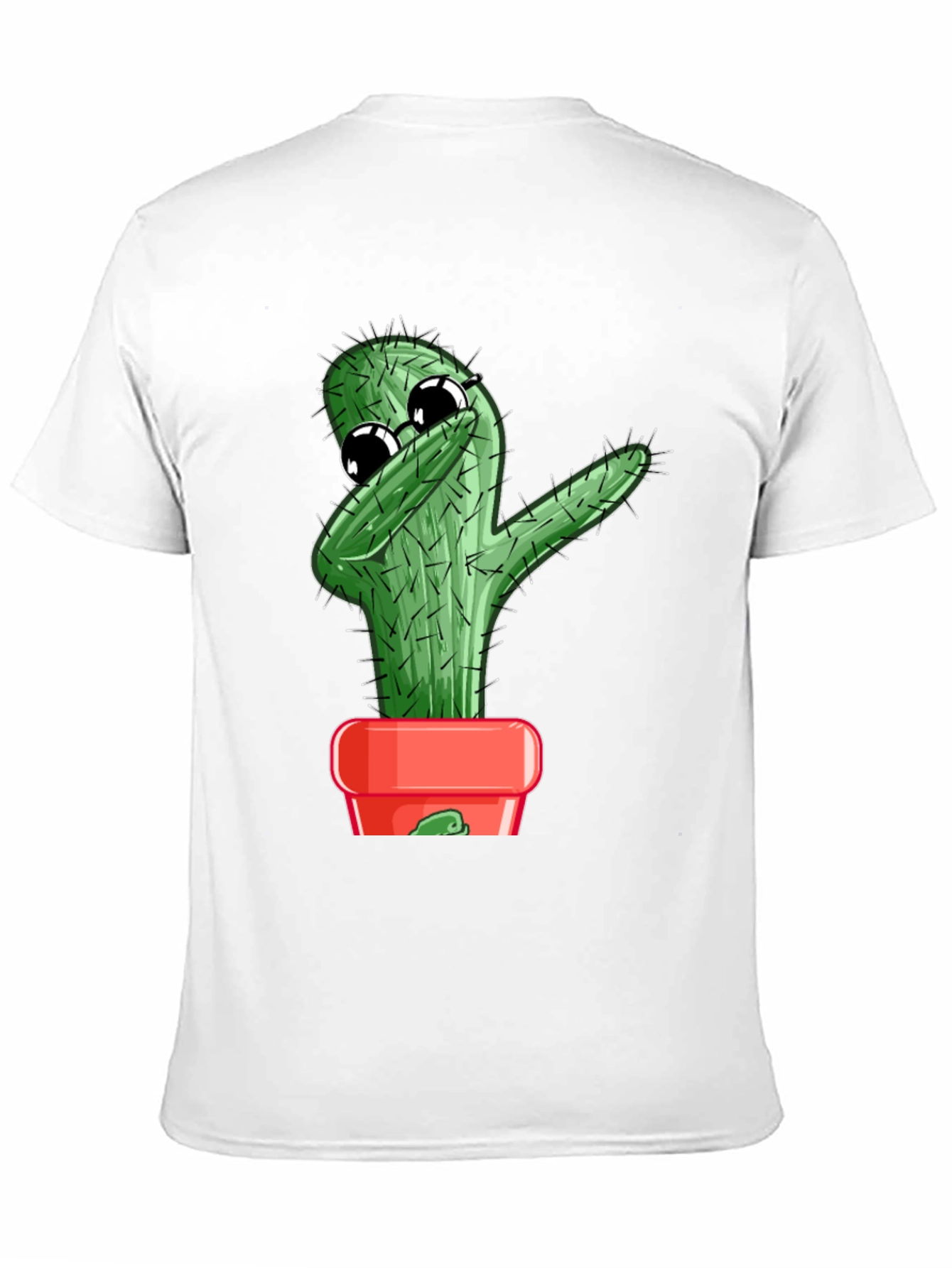 Black Dabbing Cactus Graphic T-Shirt view 11