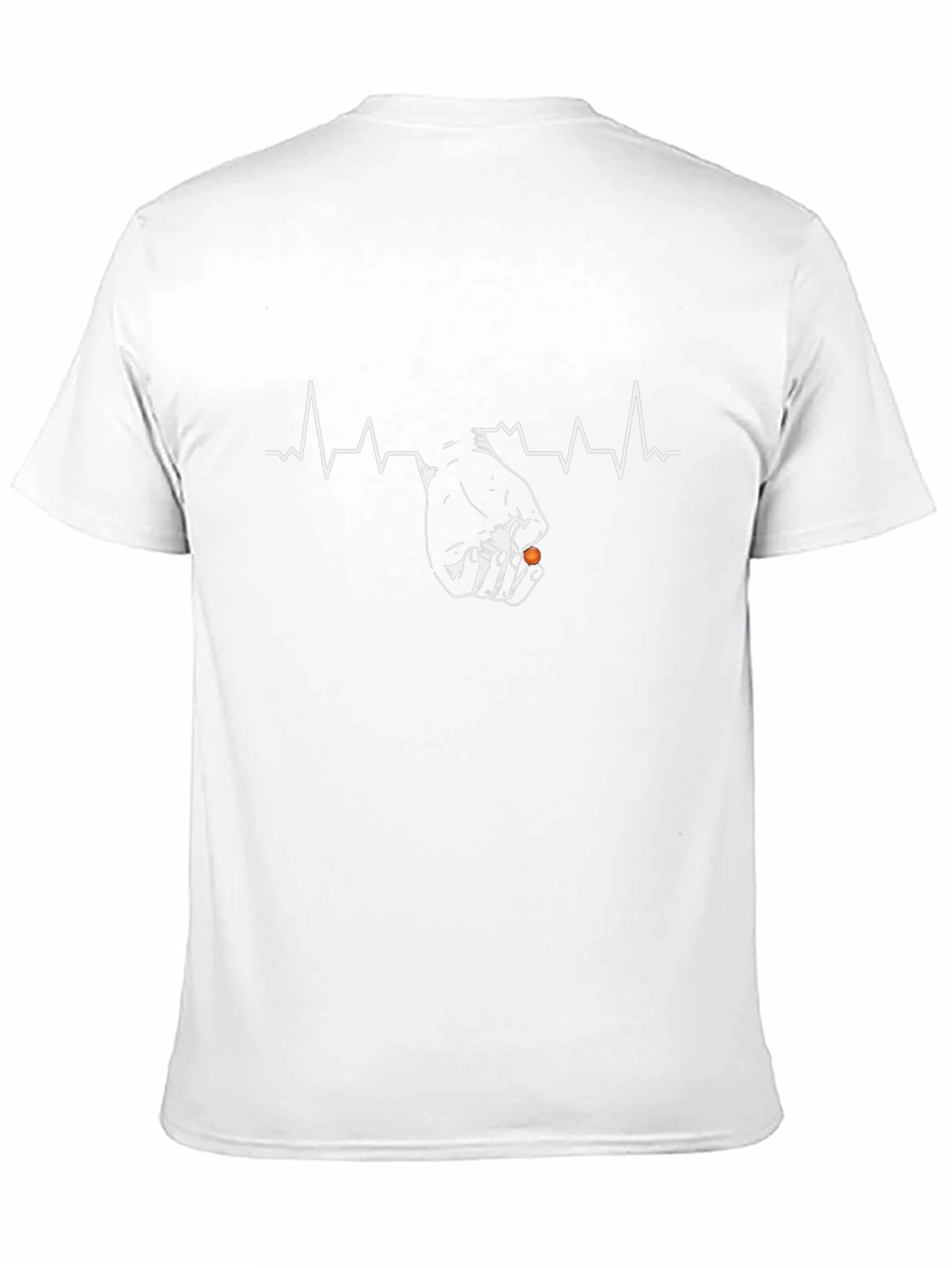 Black Heartbeat Gamer T-Shirt - Black view 11