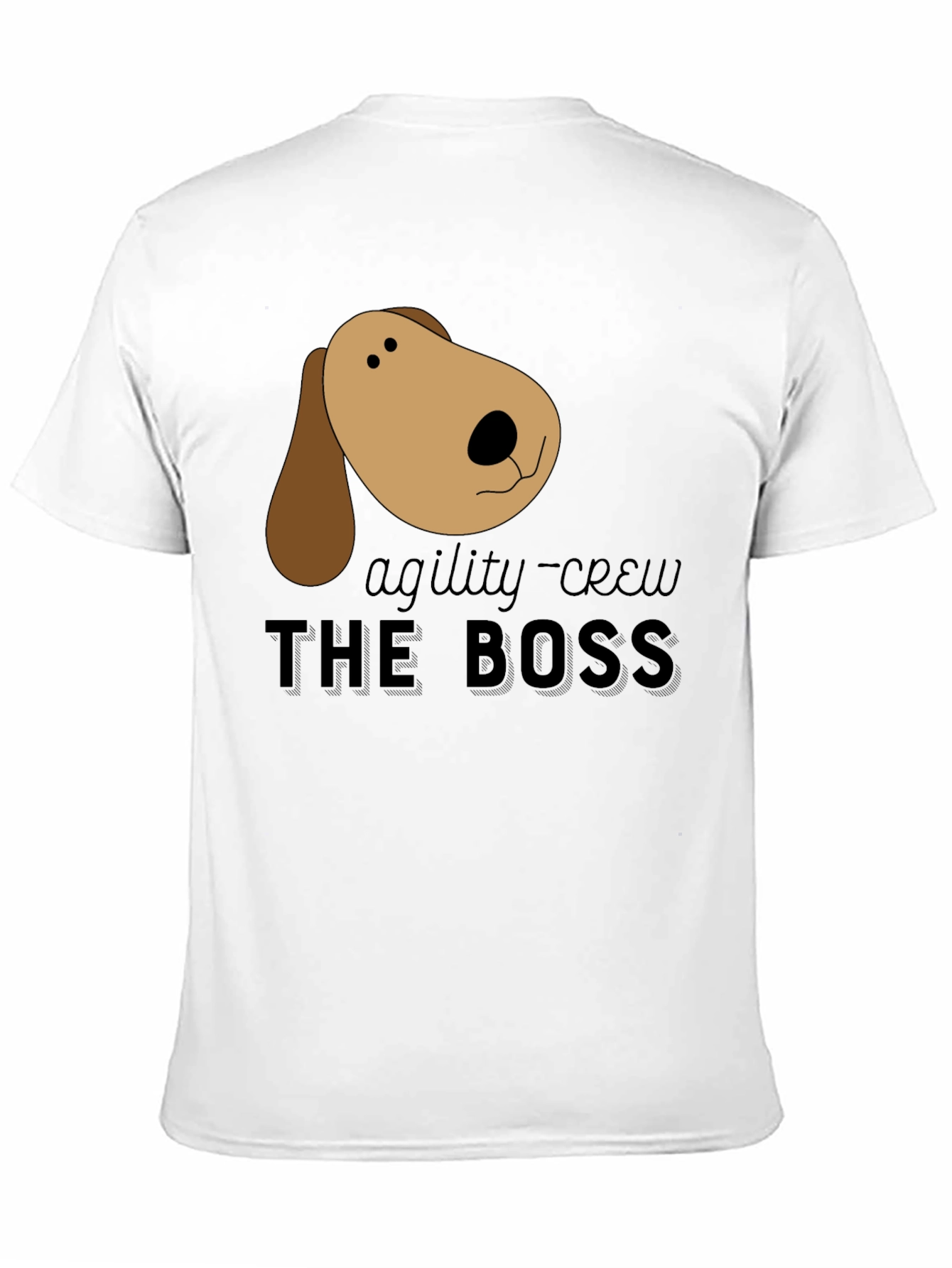 Black Agility Crew Dog Boss Black T-Shirt view 11