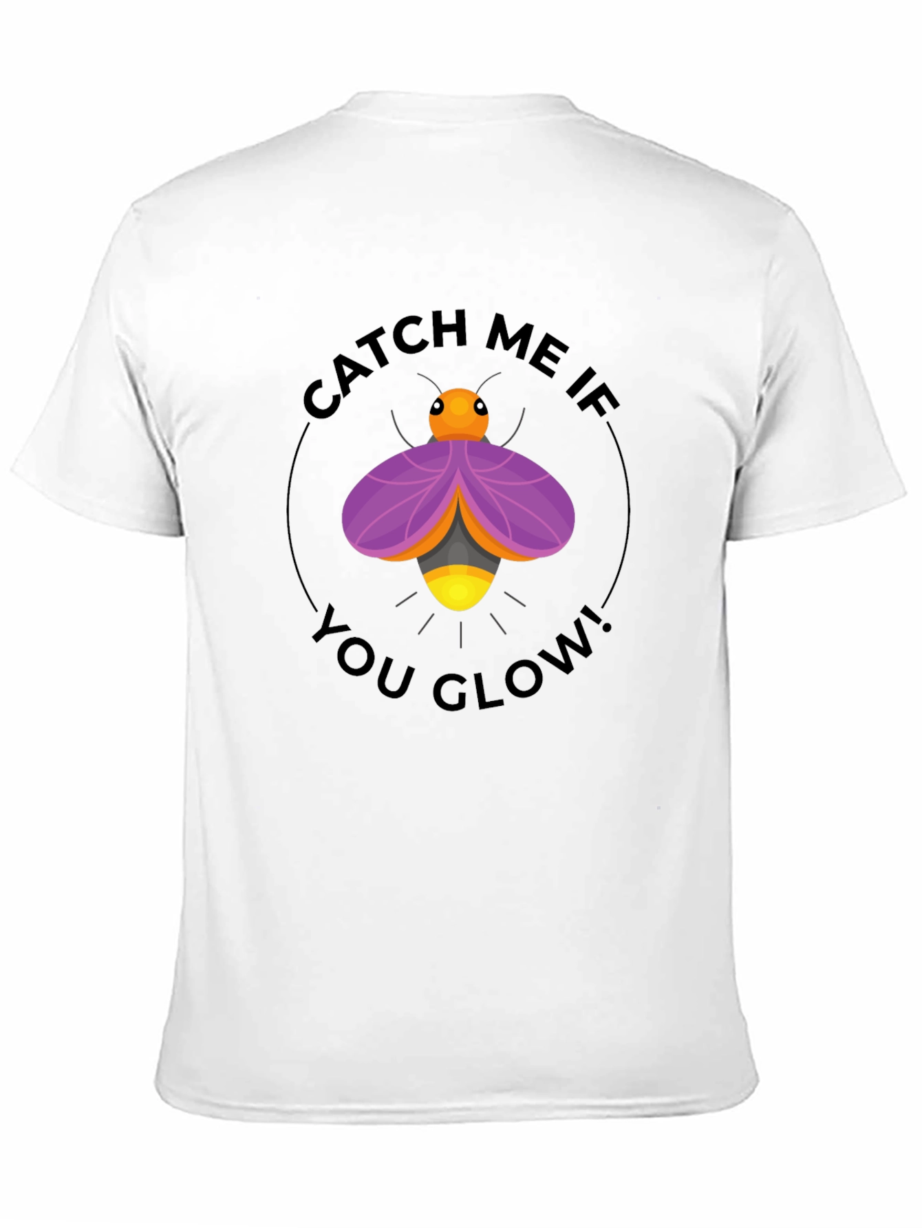 Black Catch Me If You Glow T-Shirt view 11