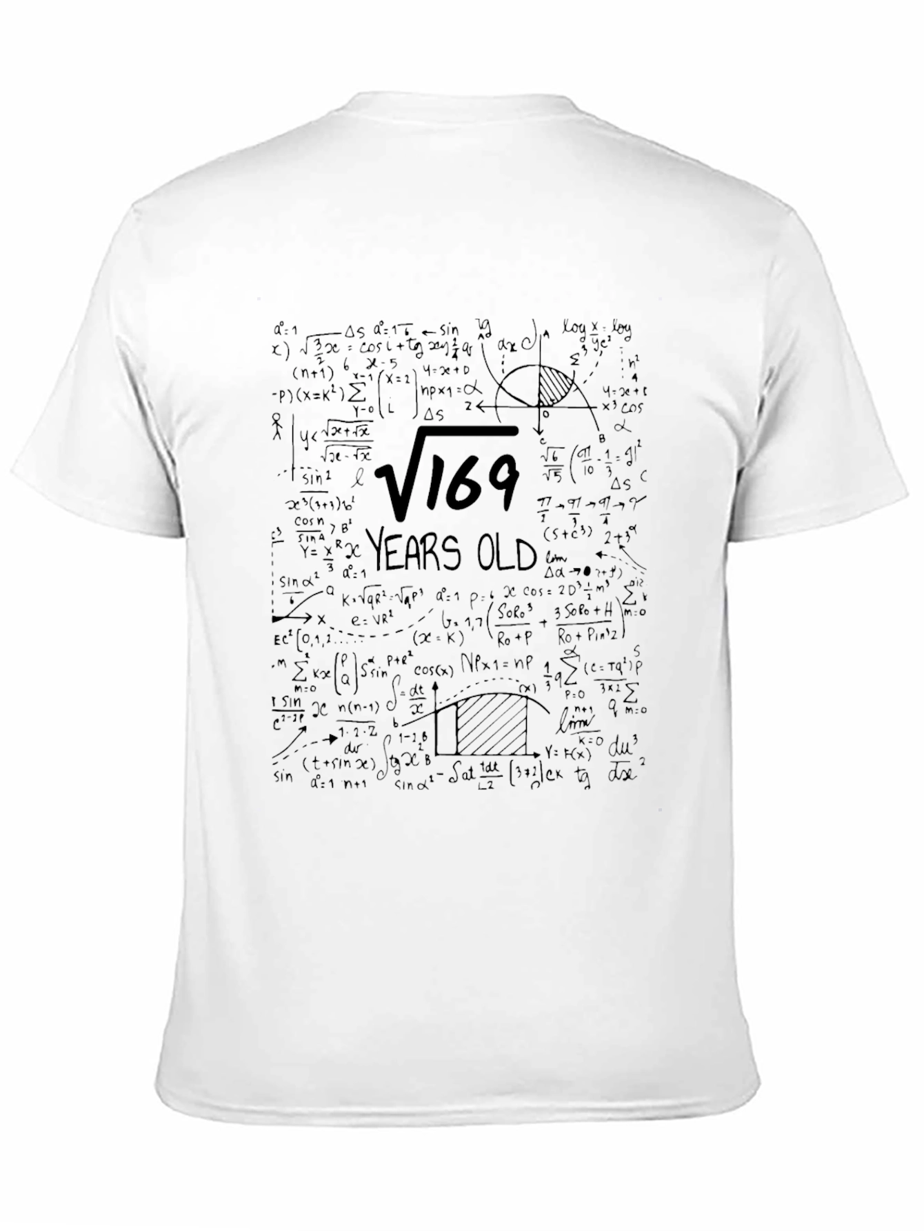 Black 13 Years Old Math Equation T-Shirt view 11