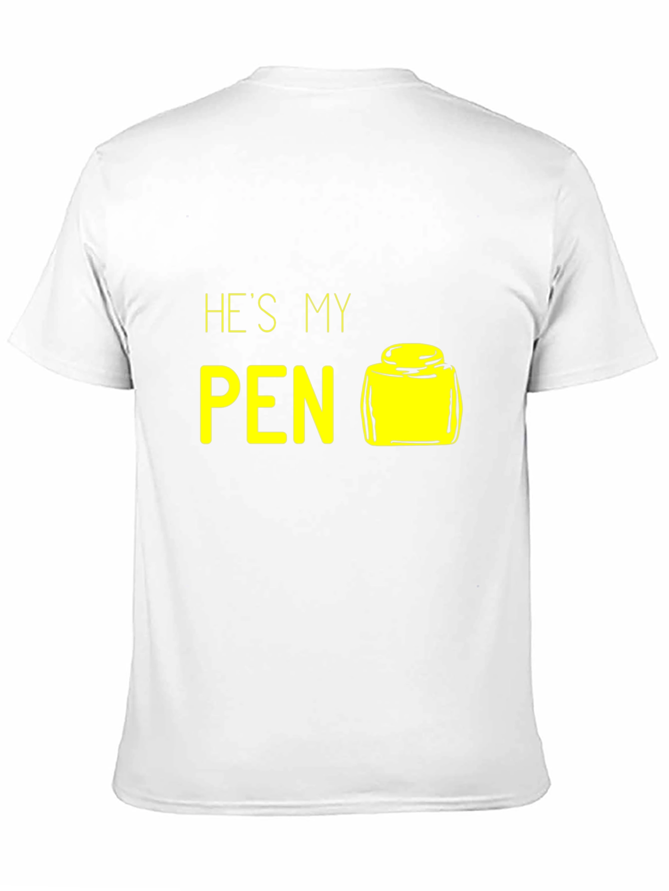 Black He's My Pen Funny Graphic T-Shirt view 11