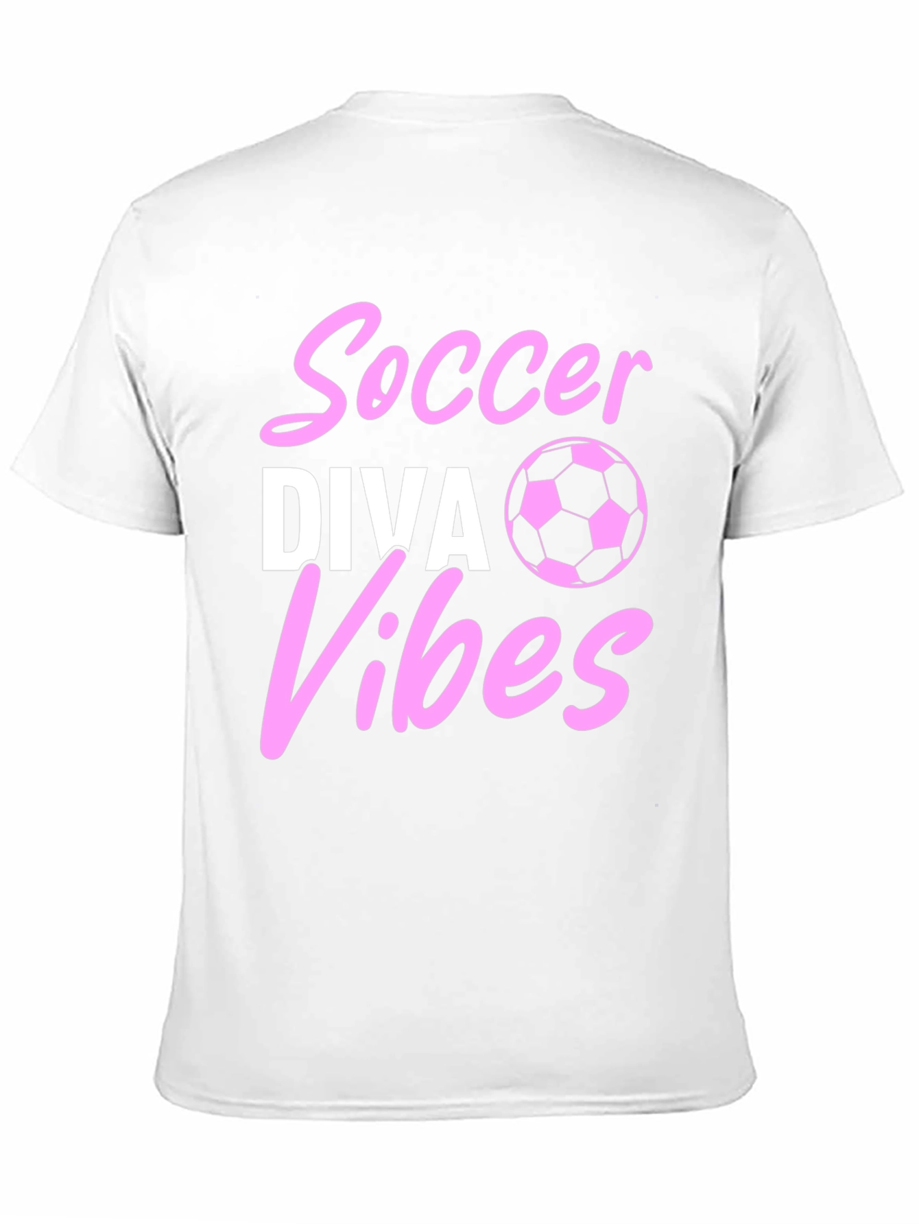 Black Soccer Diva Vibes T-Shirt view 11