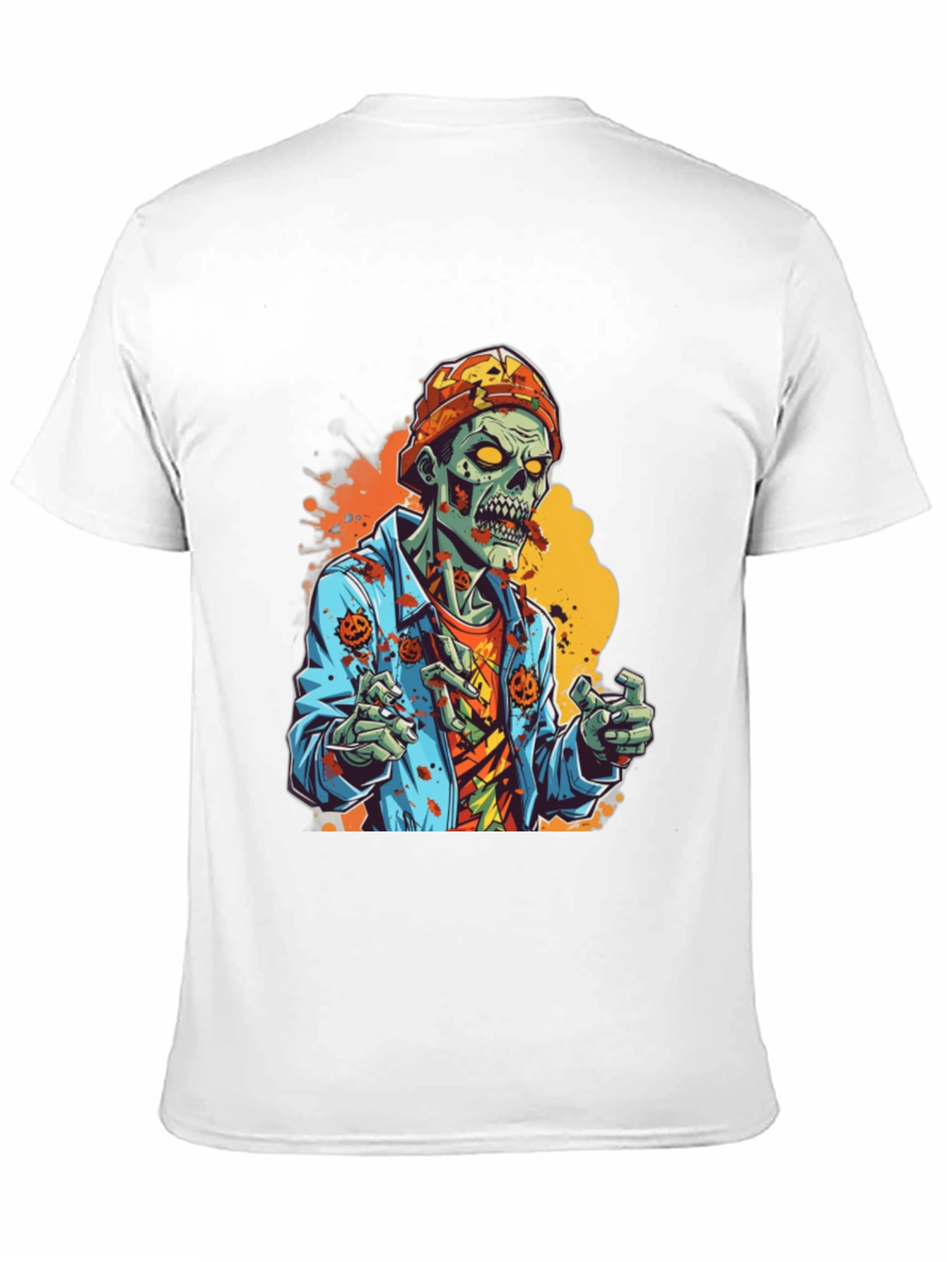 Black Zombie Halloween Graphic Tee view 11