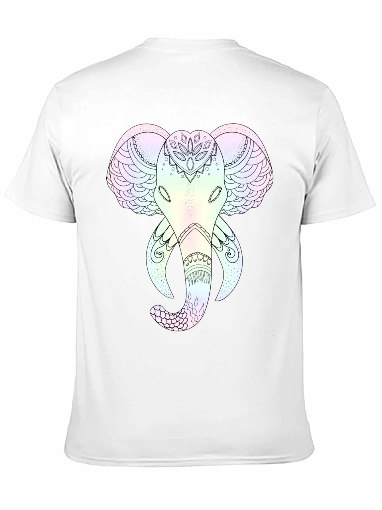 Black Elephant Mandala Graphic Tee - Stylish and Unique view 11