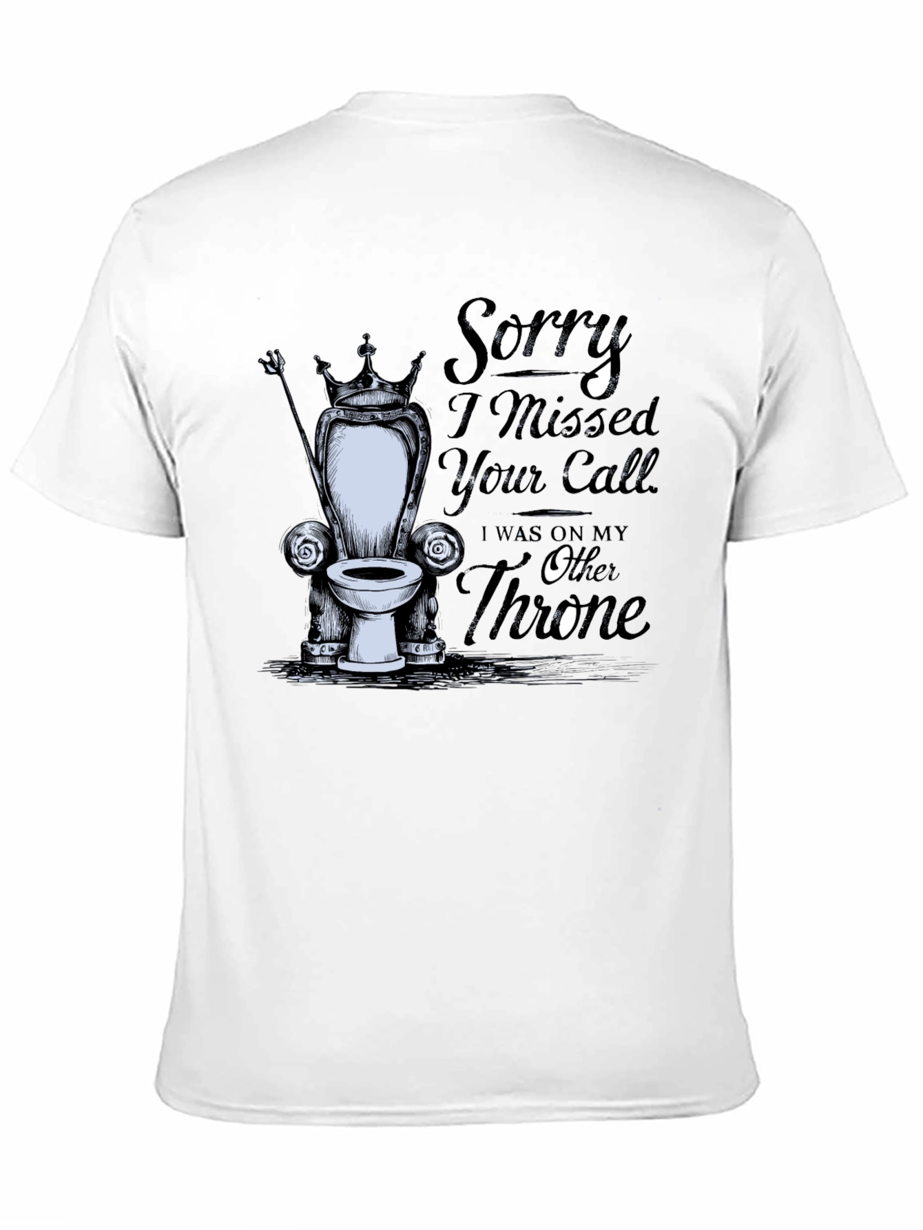 Black Throne Humor T-Shirt view 11