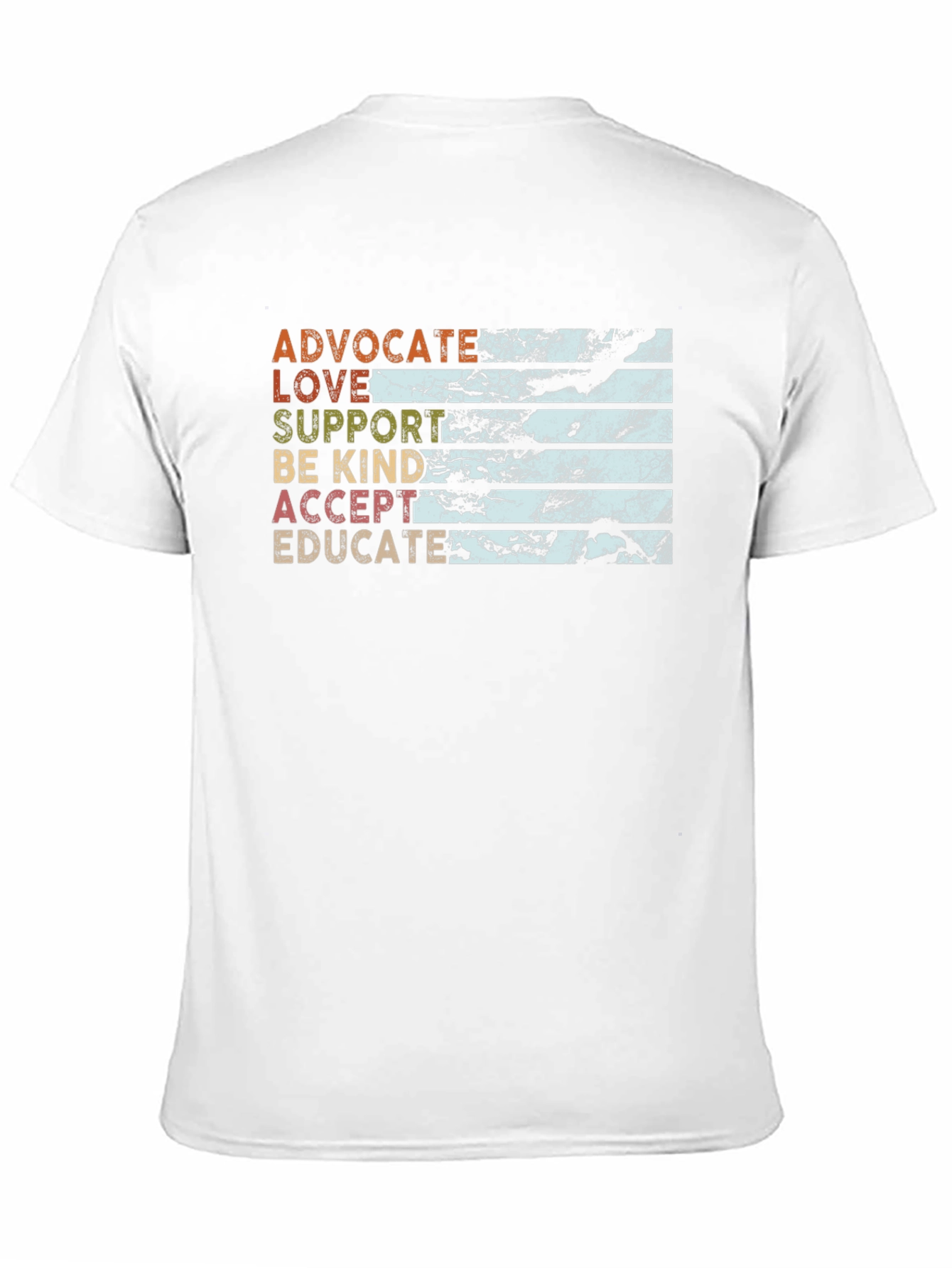 Black Advocate Love Support Kindness T-Shirt view 11