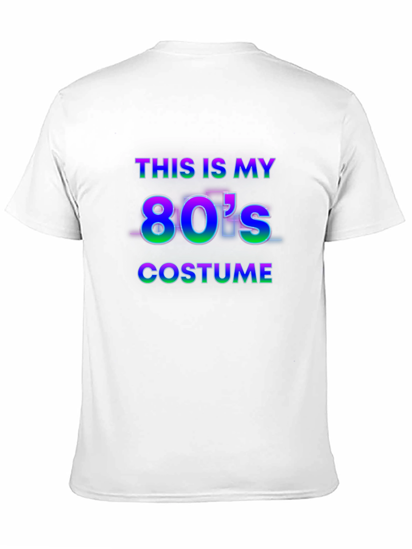 Black Retro 80's Costume T-Shirt view 11