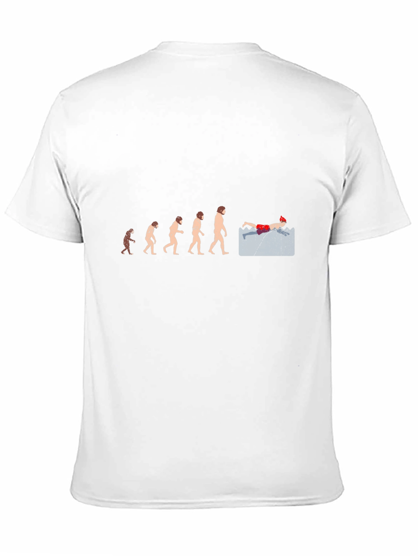 Black Evolution of Swimming Black T-Shirt view 11