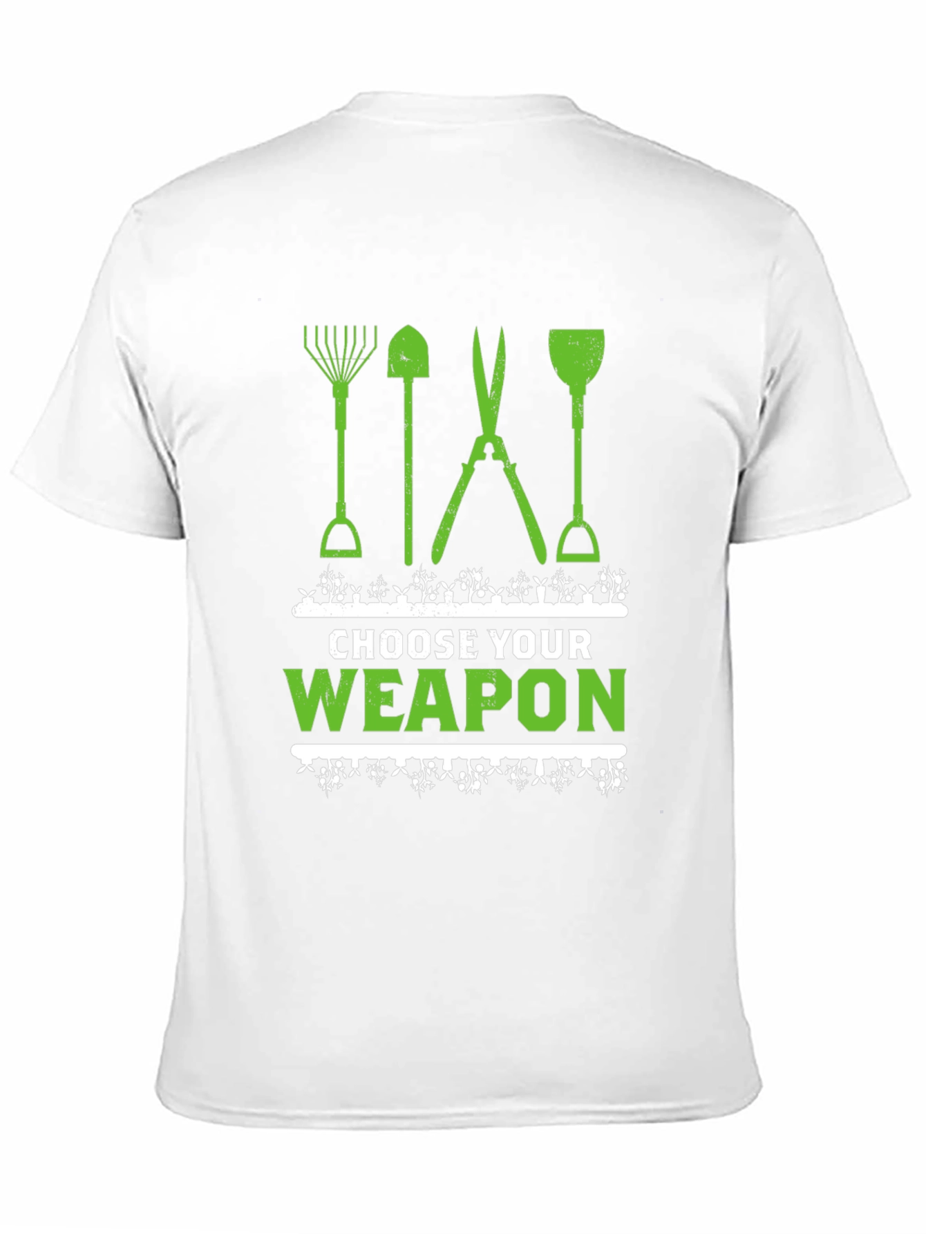 Black Choose Your Weapon Gardening T-Shirt view 11