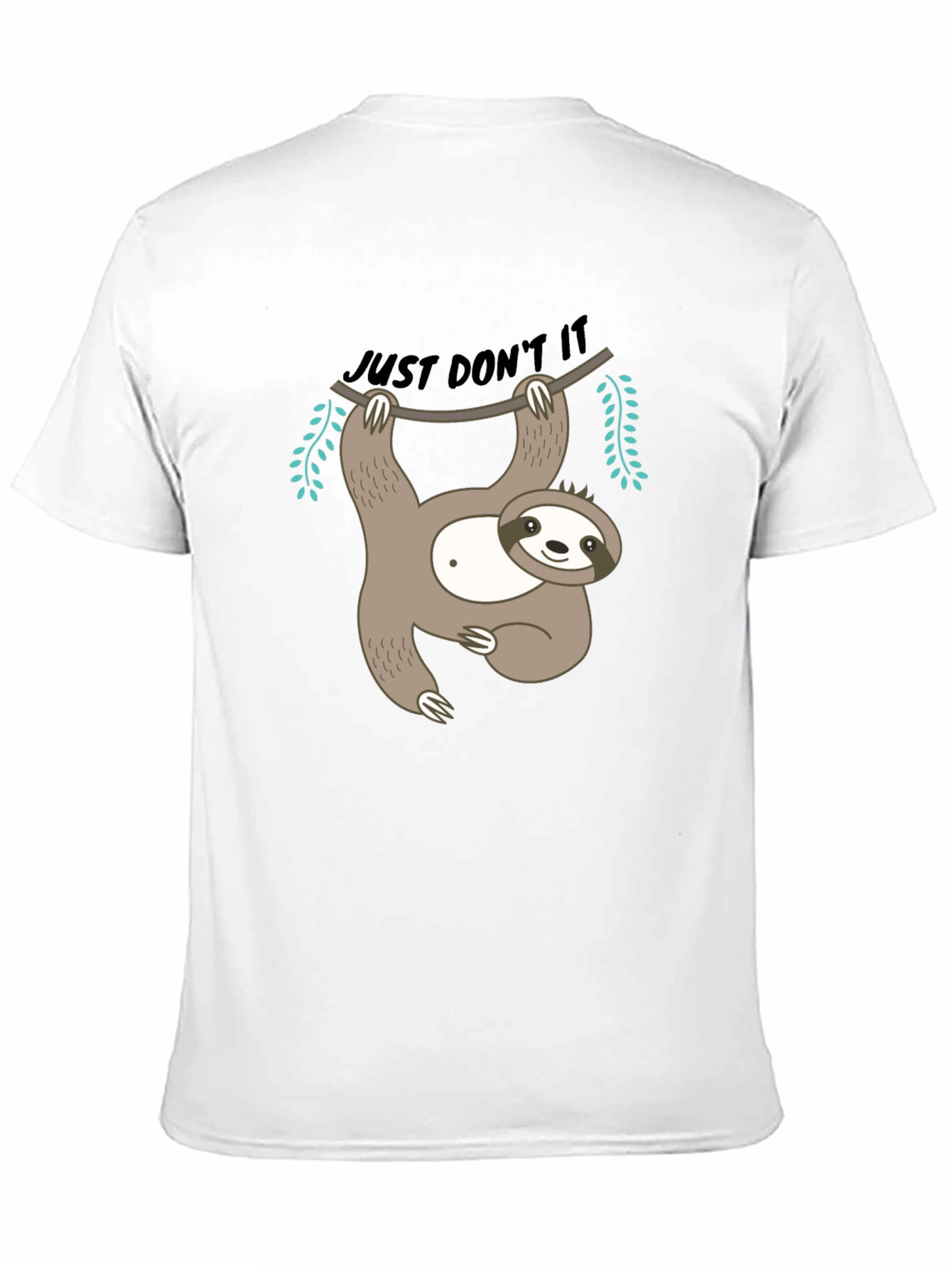 Black Just Don't It Sloth Graphic Tee view 11