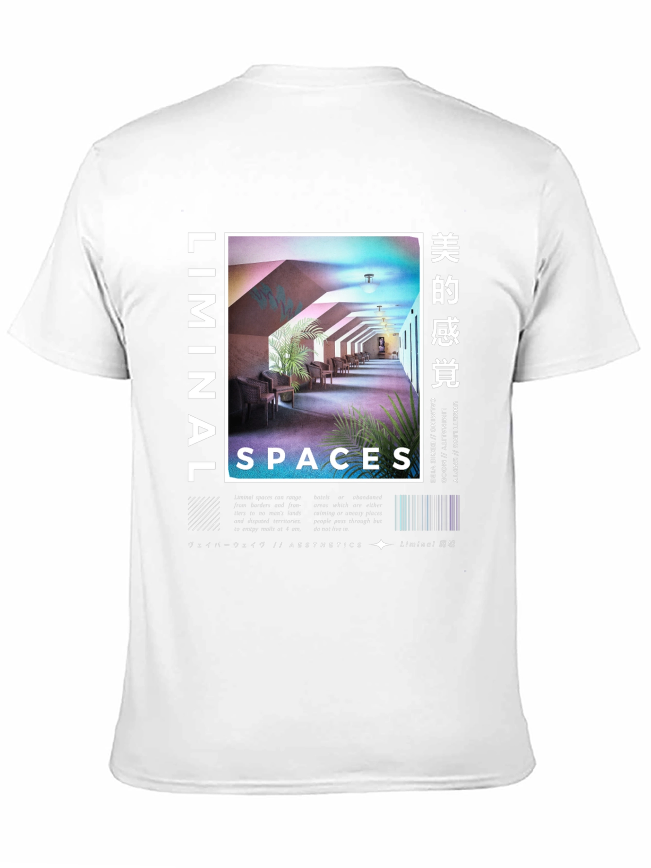 Black Liminal Spaces Graphic T-Shirt view 11