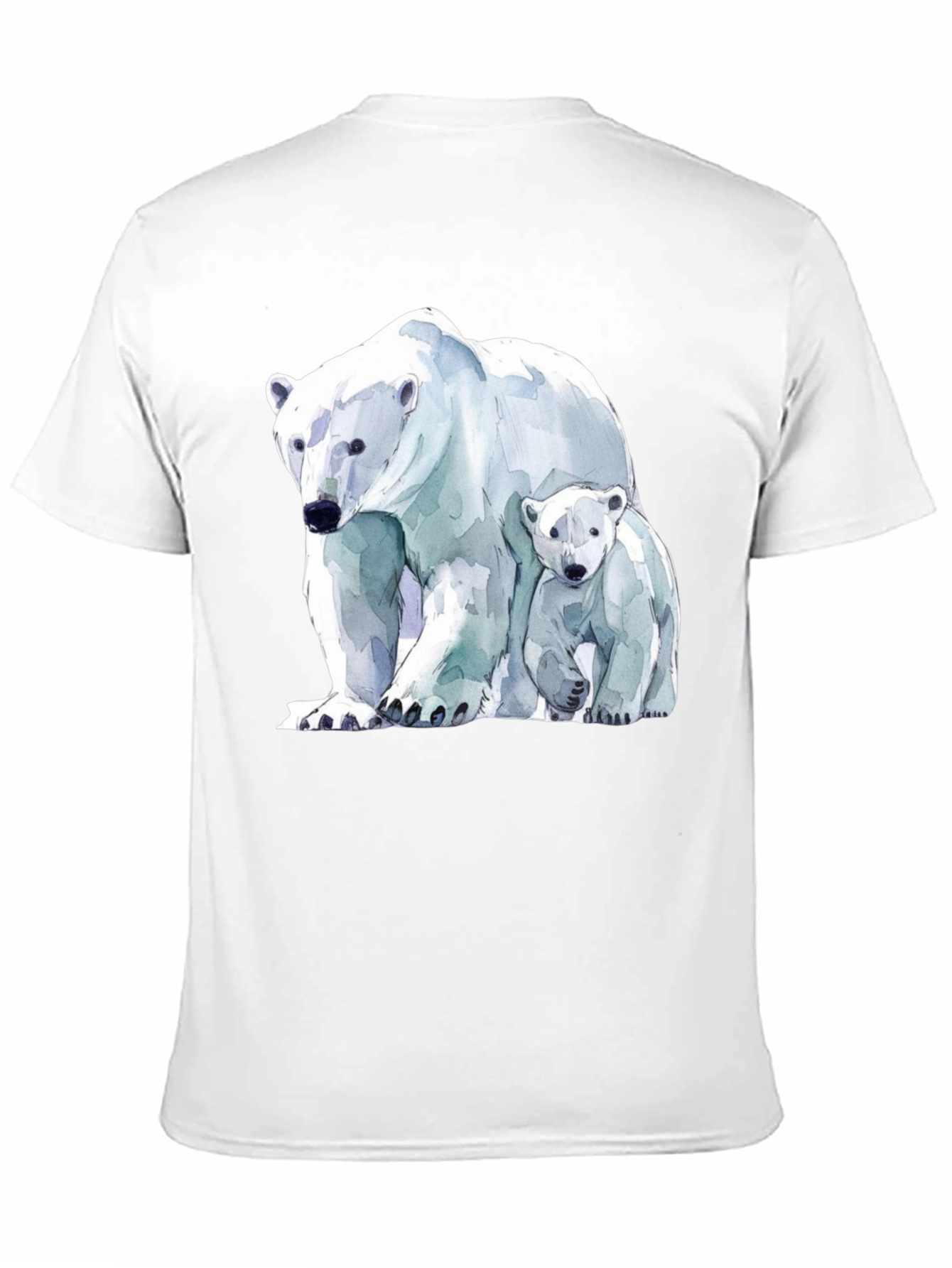 Black Polar Bear Graphic Tee view 11
