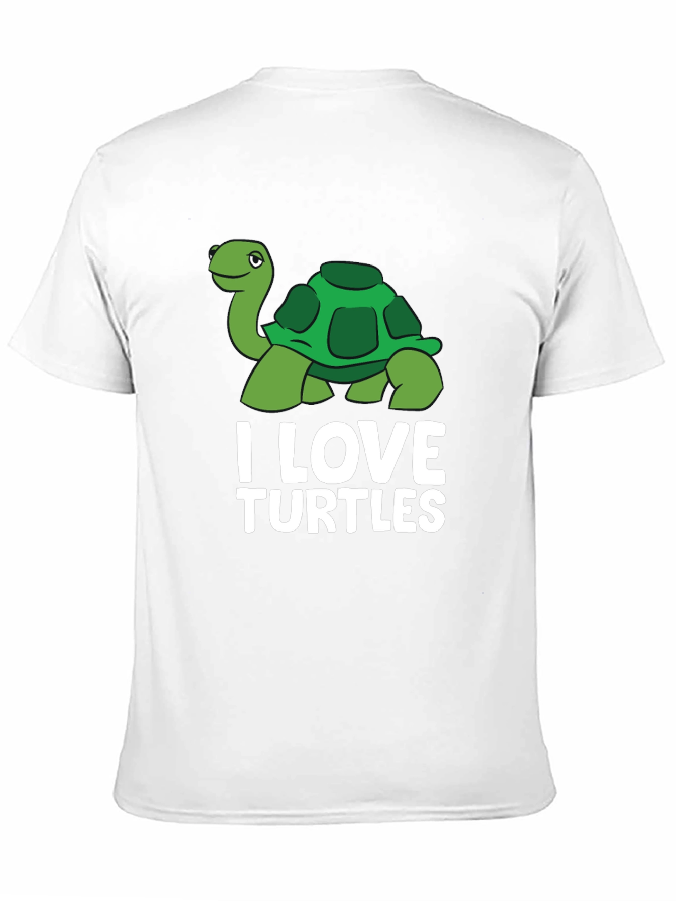 Black I Love Turtles Graphic T-Shirt view 11
