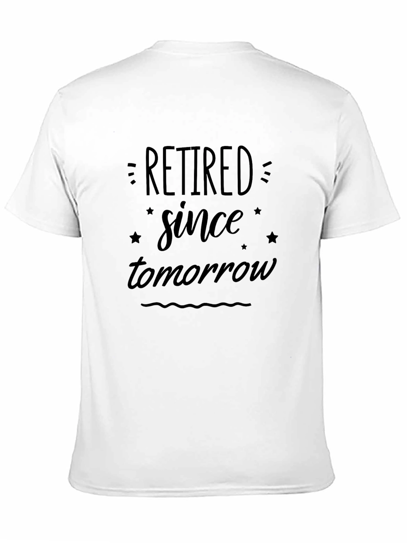 Black Retired Since Tomorrow Graphic Tee view 11
