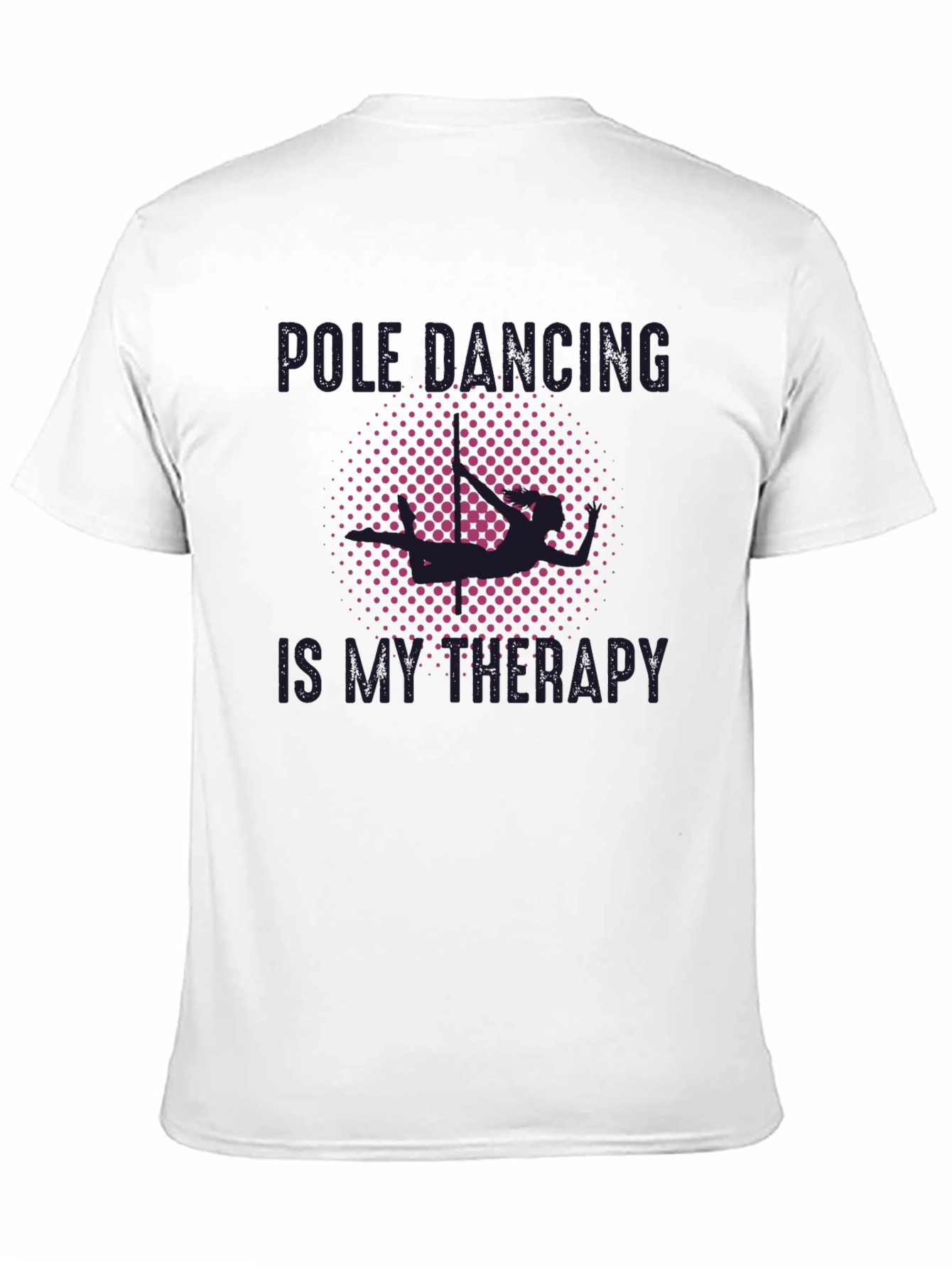 Black Pole Dancing Therapy T-Shirt - Black view 11