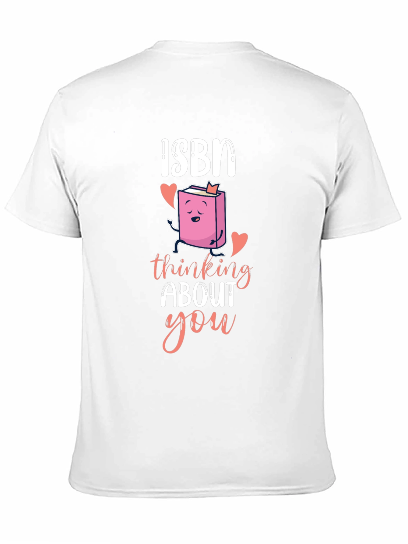 Black ISBN Thinking About You T-Shirt Book Lover Valentines Day view 11
