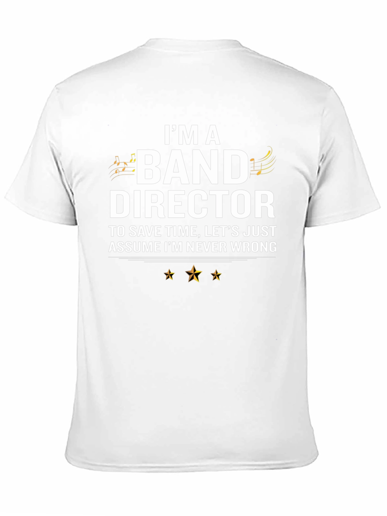 Black Band Director T-Shirt - Never Wrong view 11