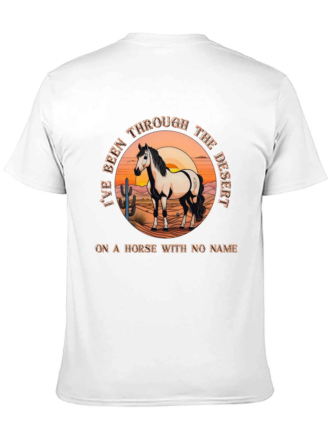 Black Desert Horse T-Shirt - Horse With No Name Tee view 11