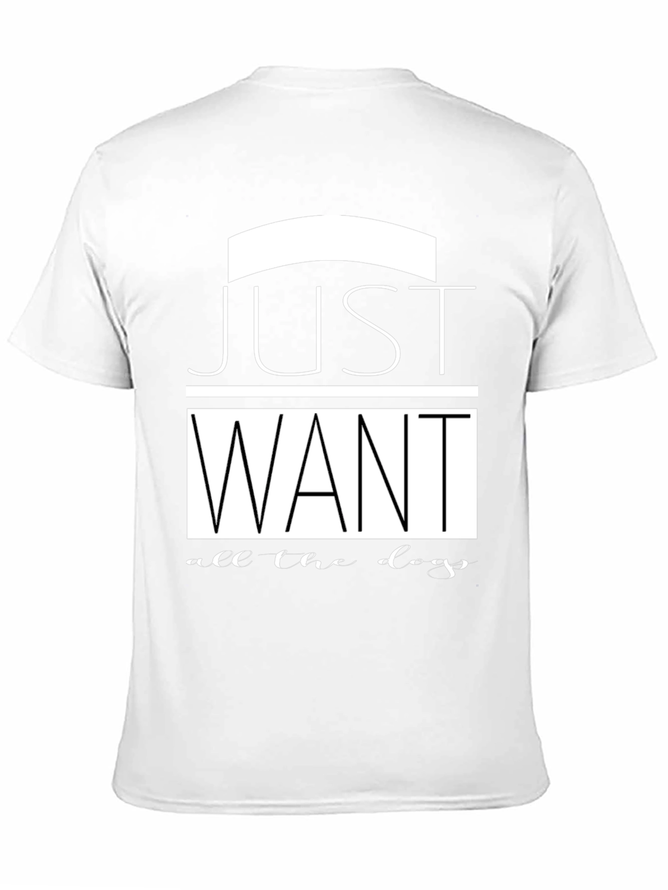 Black Just Want All The Dogs Black T-Shirt view 11