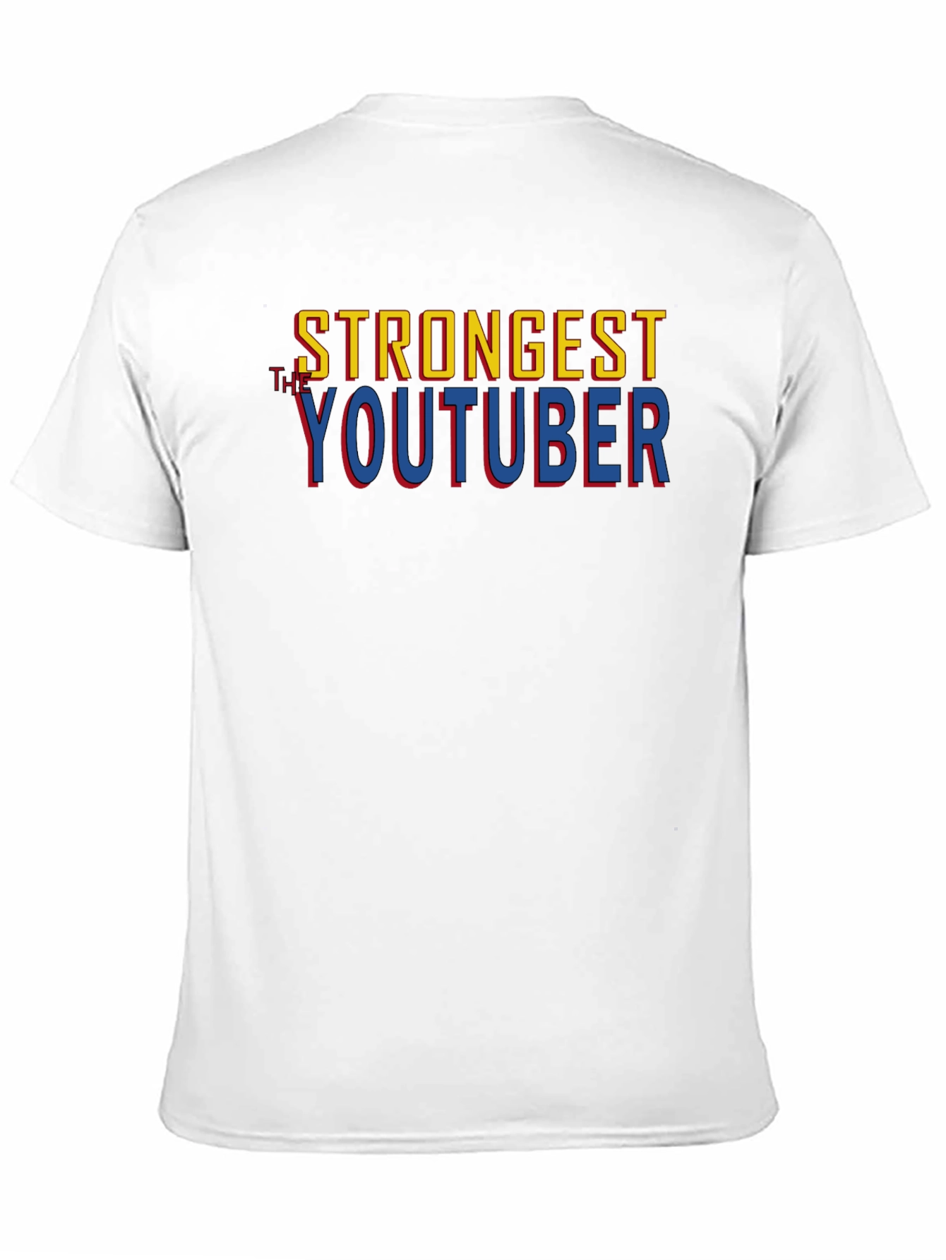 Black Strongest Youtuber T-Shirt - Black Cotton Graphic Tee view 11