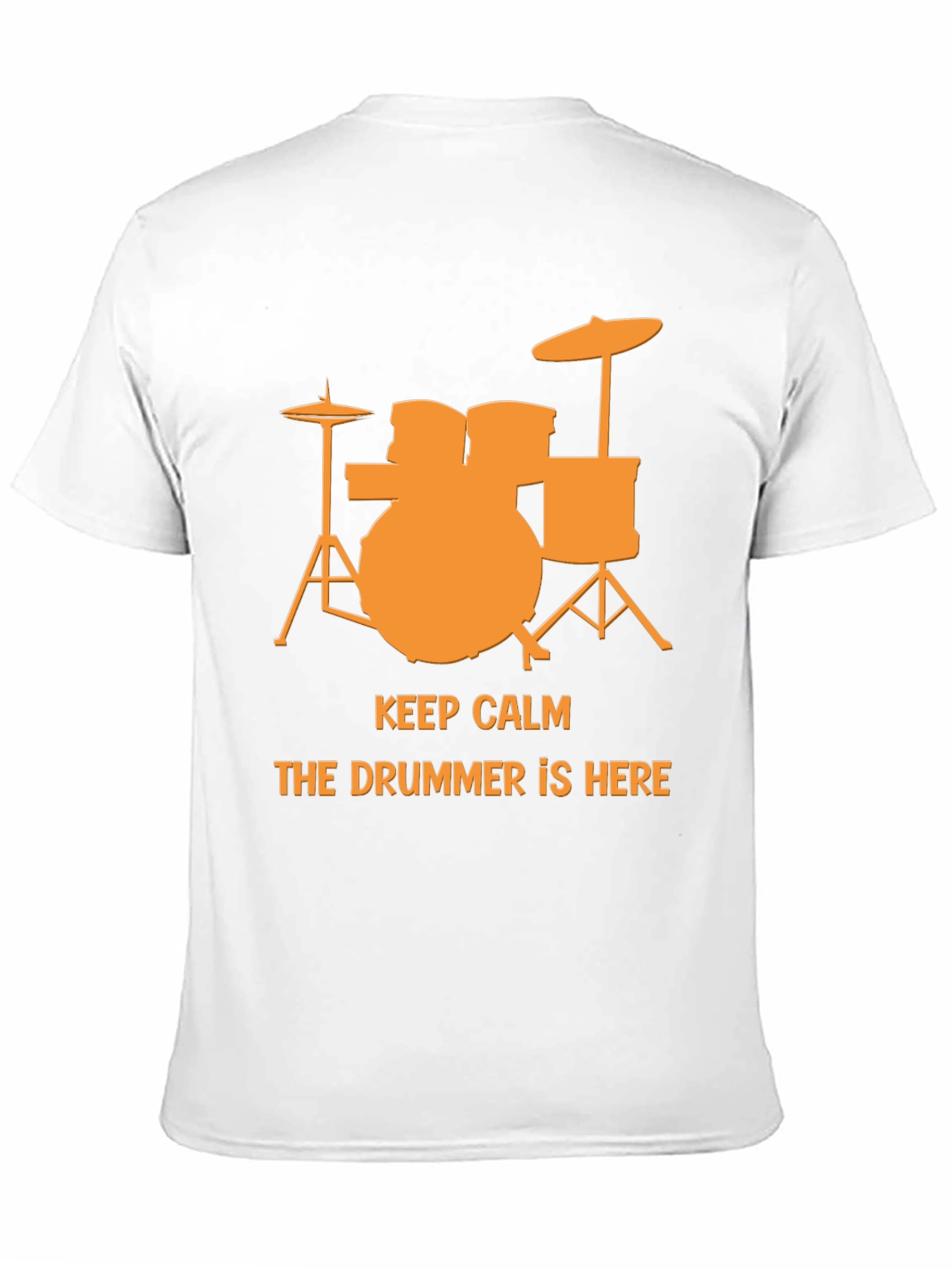 Black Keep Calm The Drummer Is Here T-Shirt view 11
