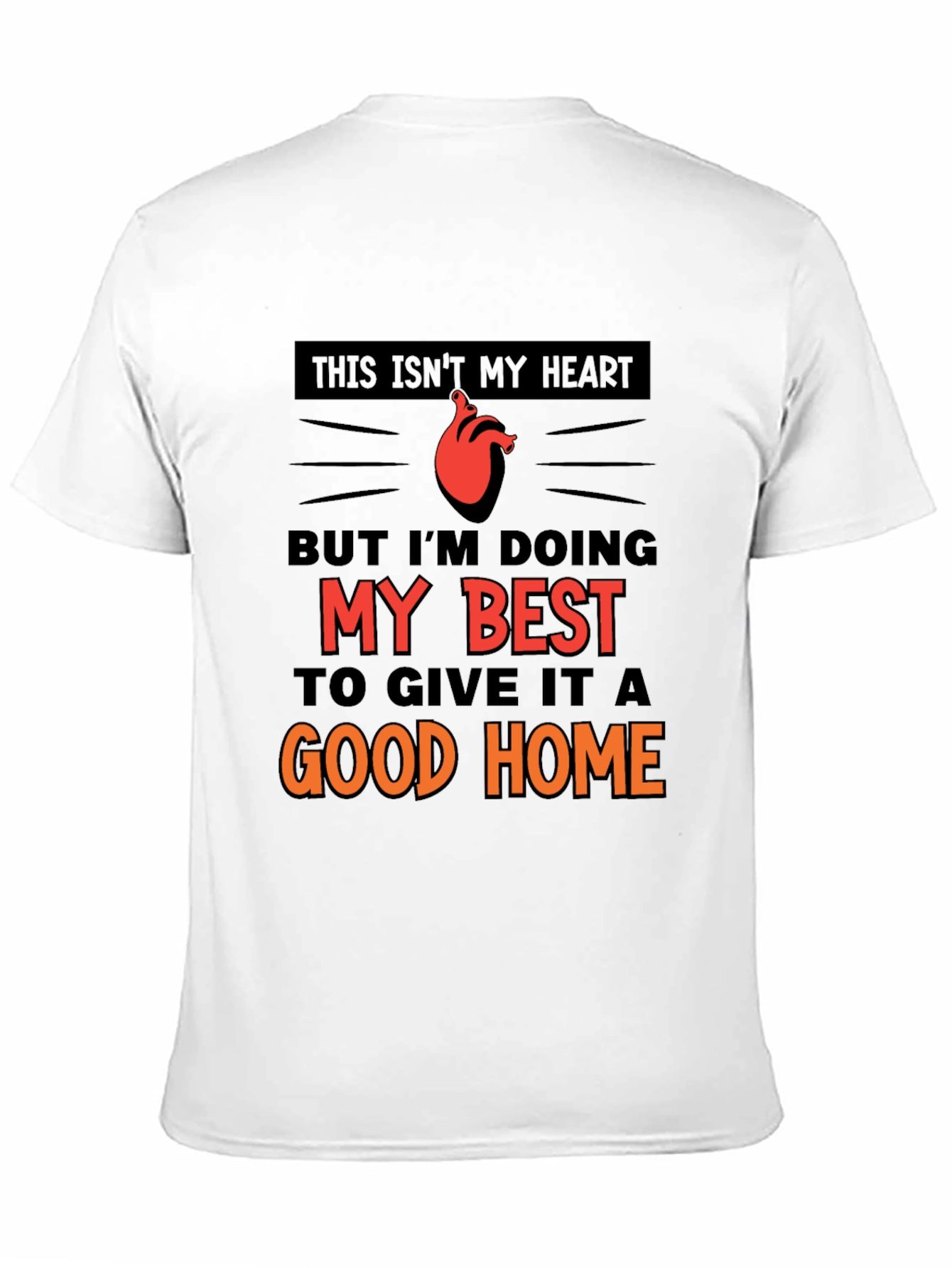 Black This Isn't My Heart T-Shirt view 11