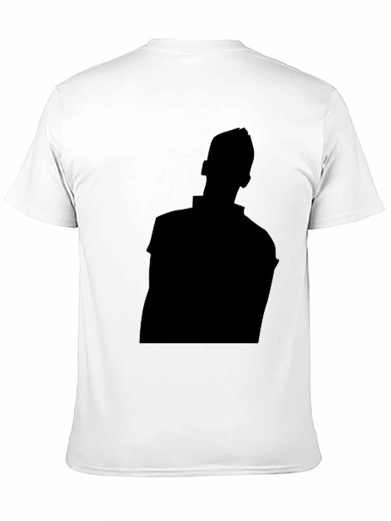 Black Men's Black Graphic Tee - Silhouette Design view 11
