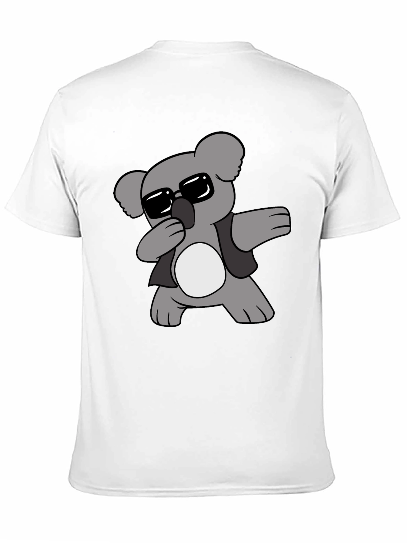 Black Cool Koala Dabbing Graphic T-Shirt view 11