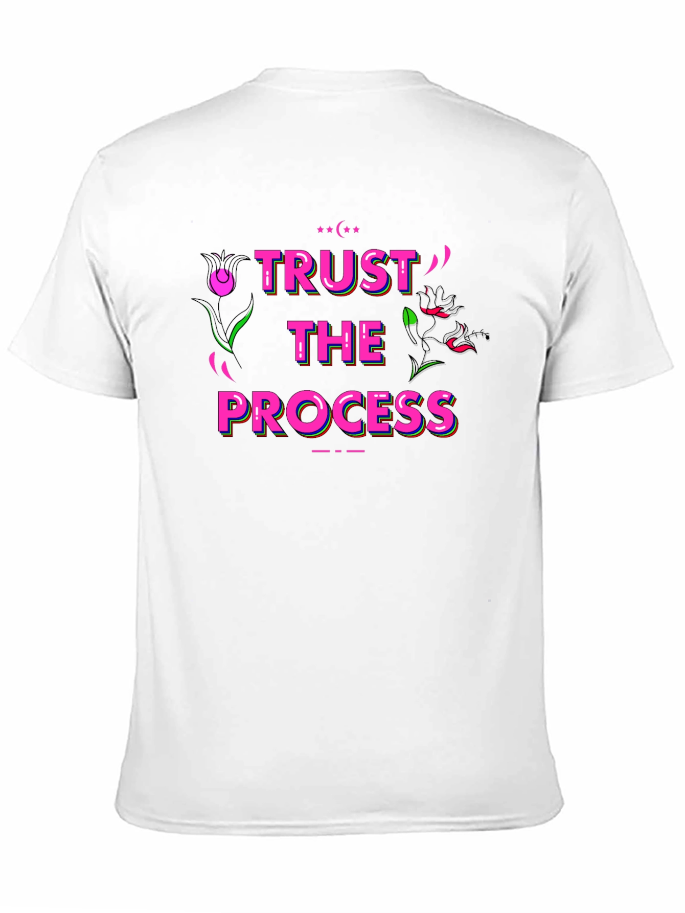 Black Trust The Process Black Graphic Tee view 11