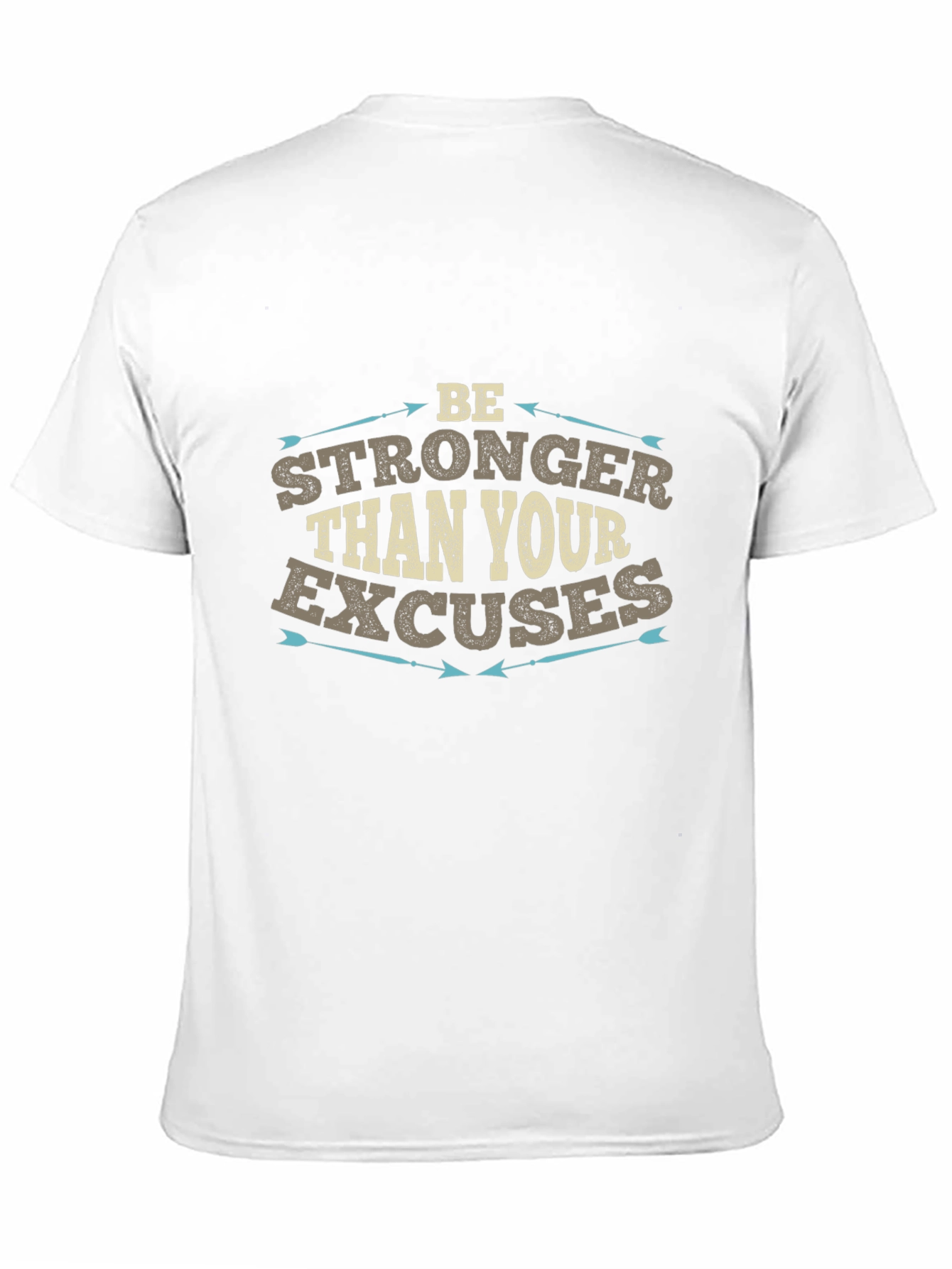 Black Motivational 'Be Stronger' Graphic Tee view 11