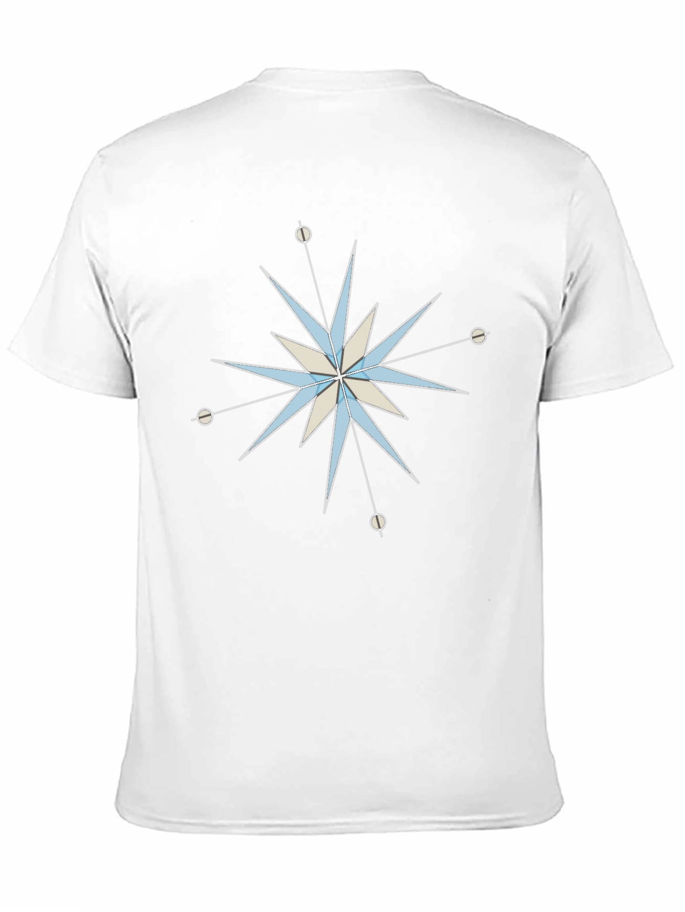 Black Mid-Century Modern Starburst Graphic Tee view 11