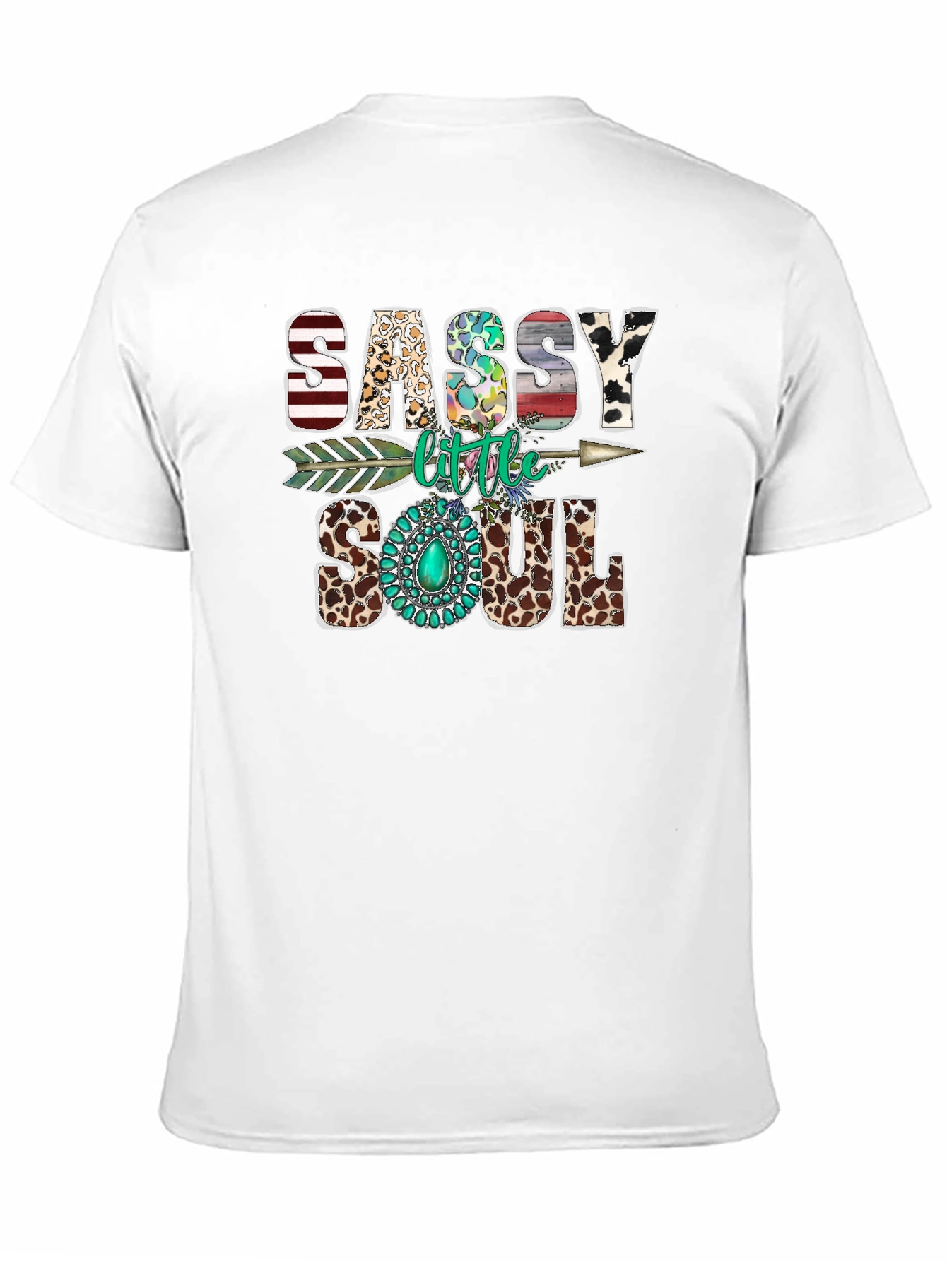 Black Sassy Little Soul Graphic T-Shirt view 11