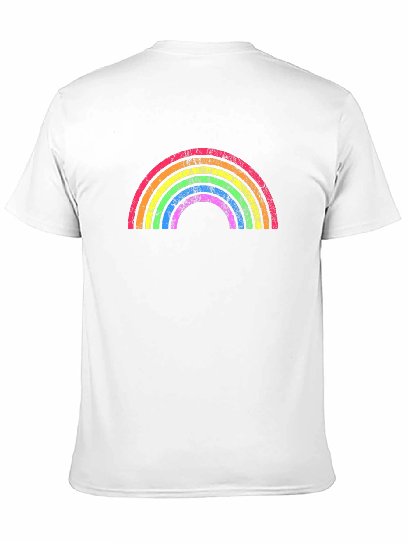 Black Rainbow Graphic Crew Neck T-Shirt view 11